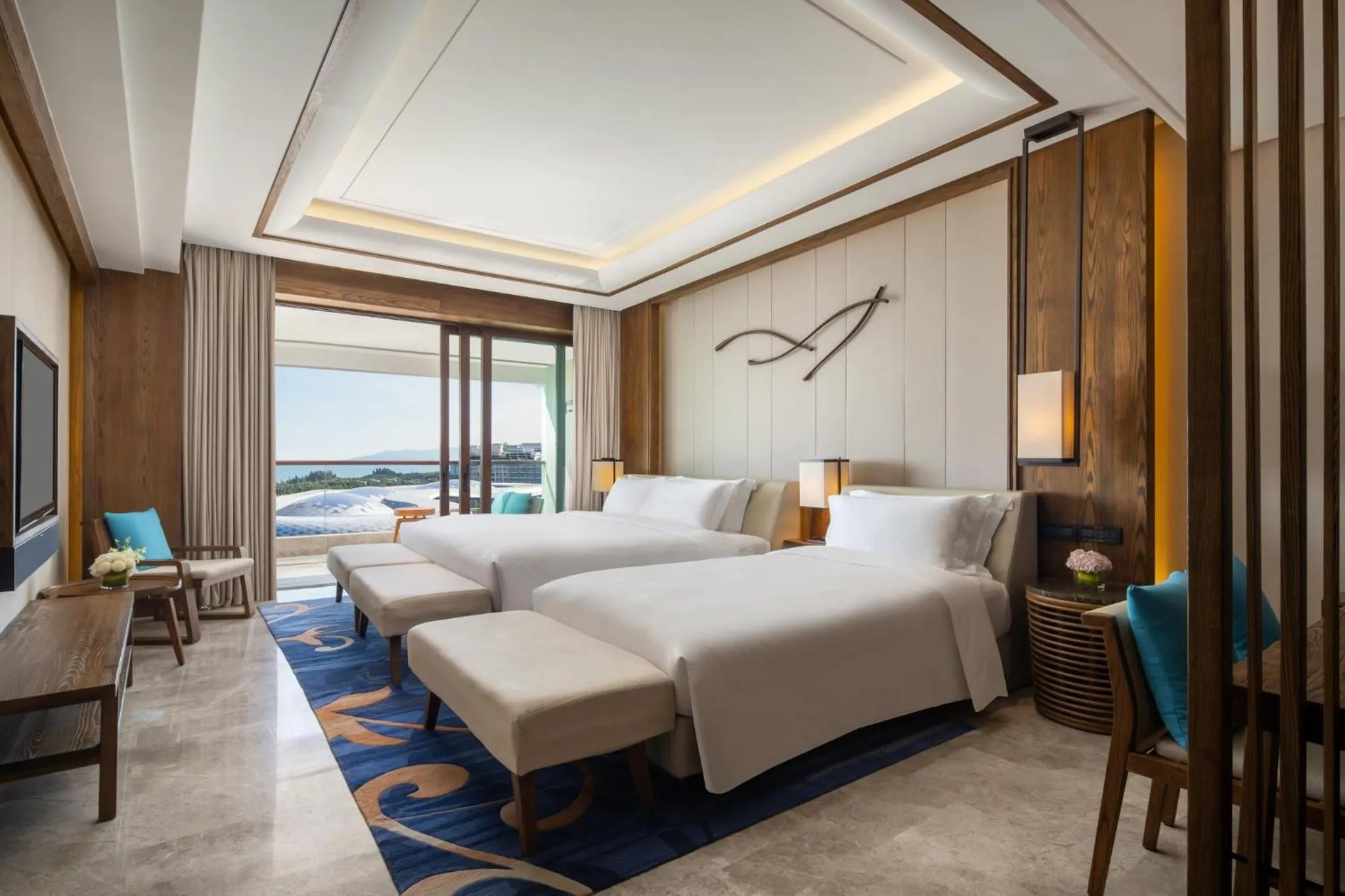 Photo of the whole room, Bed in InterContinental Sanya Haitang Bay Resort by IHG