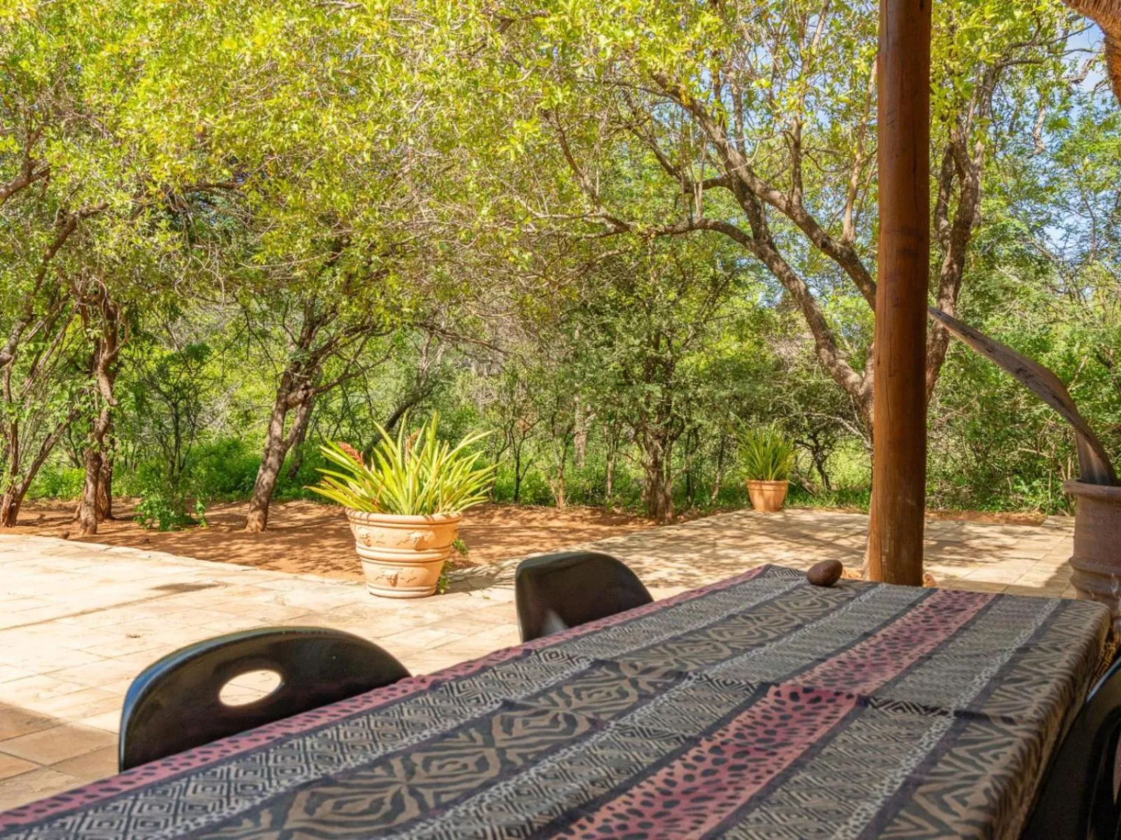 Patio in Impala Cottage