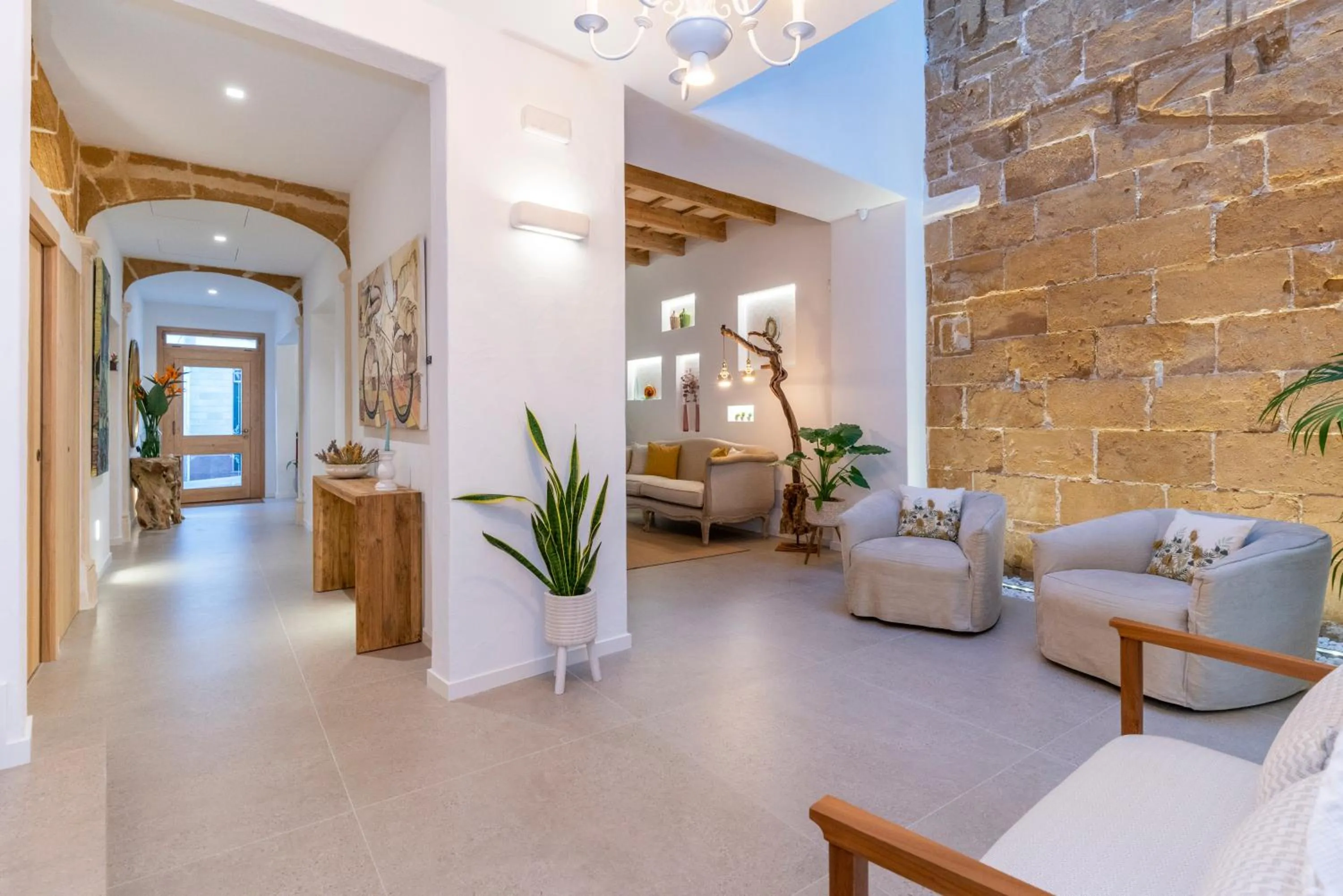 Seating area in Hotel S'Antiga Adults Only