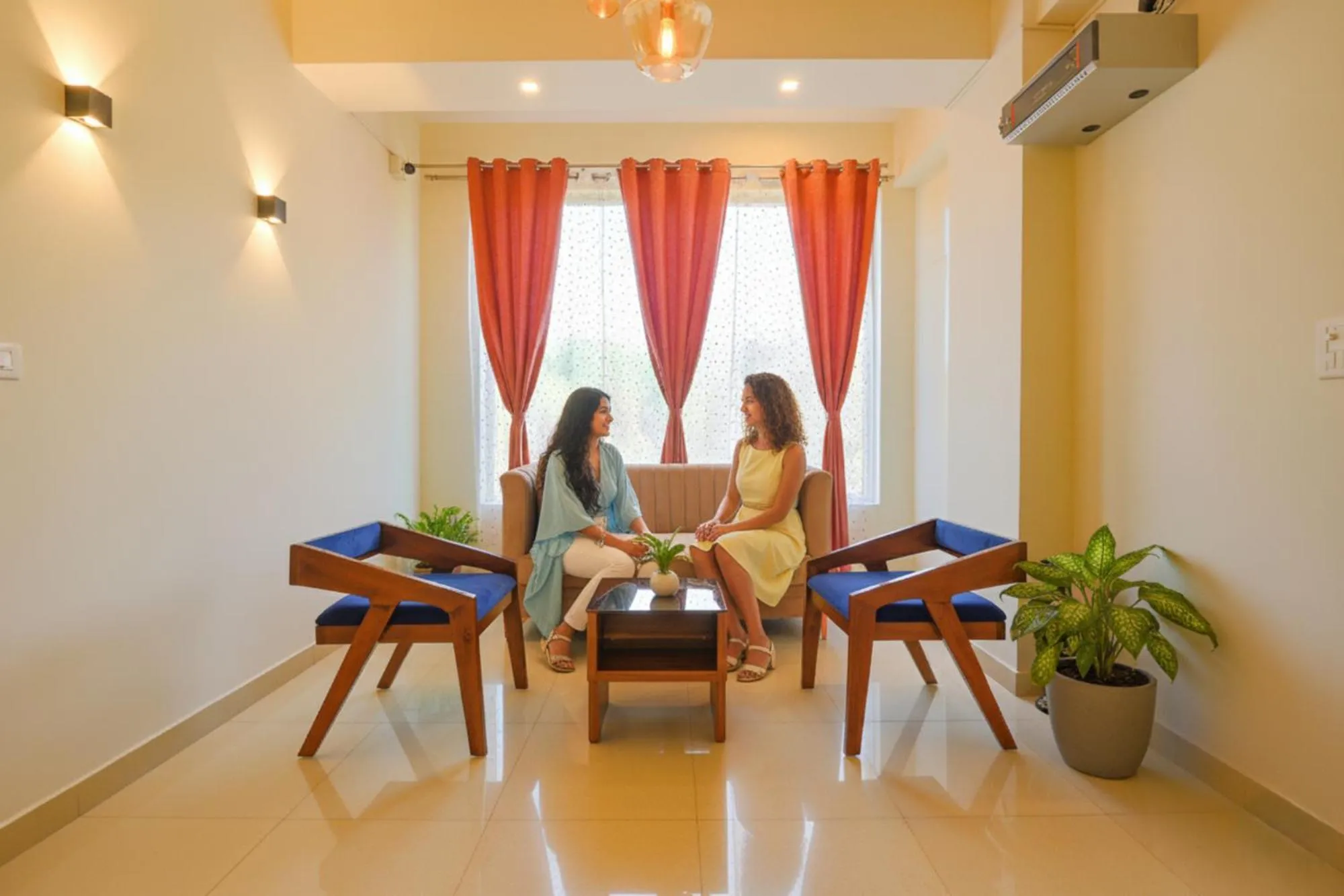 Seating area in FabHotel GR Lake View - BTM Layout