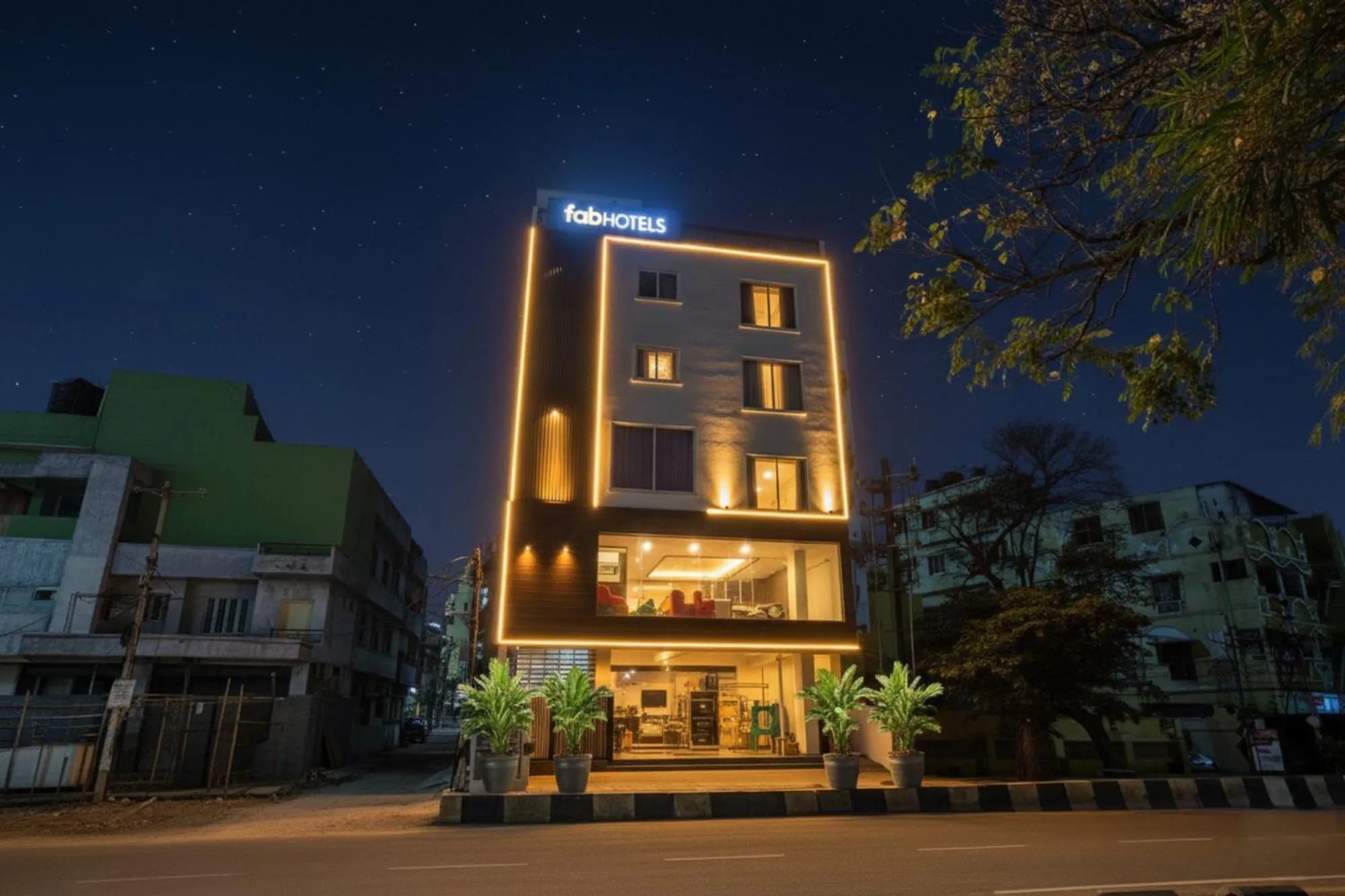 Property building in FabHotel GR Lake View - BTM Layout