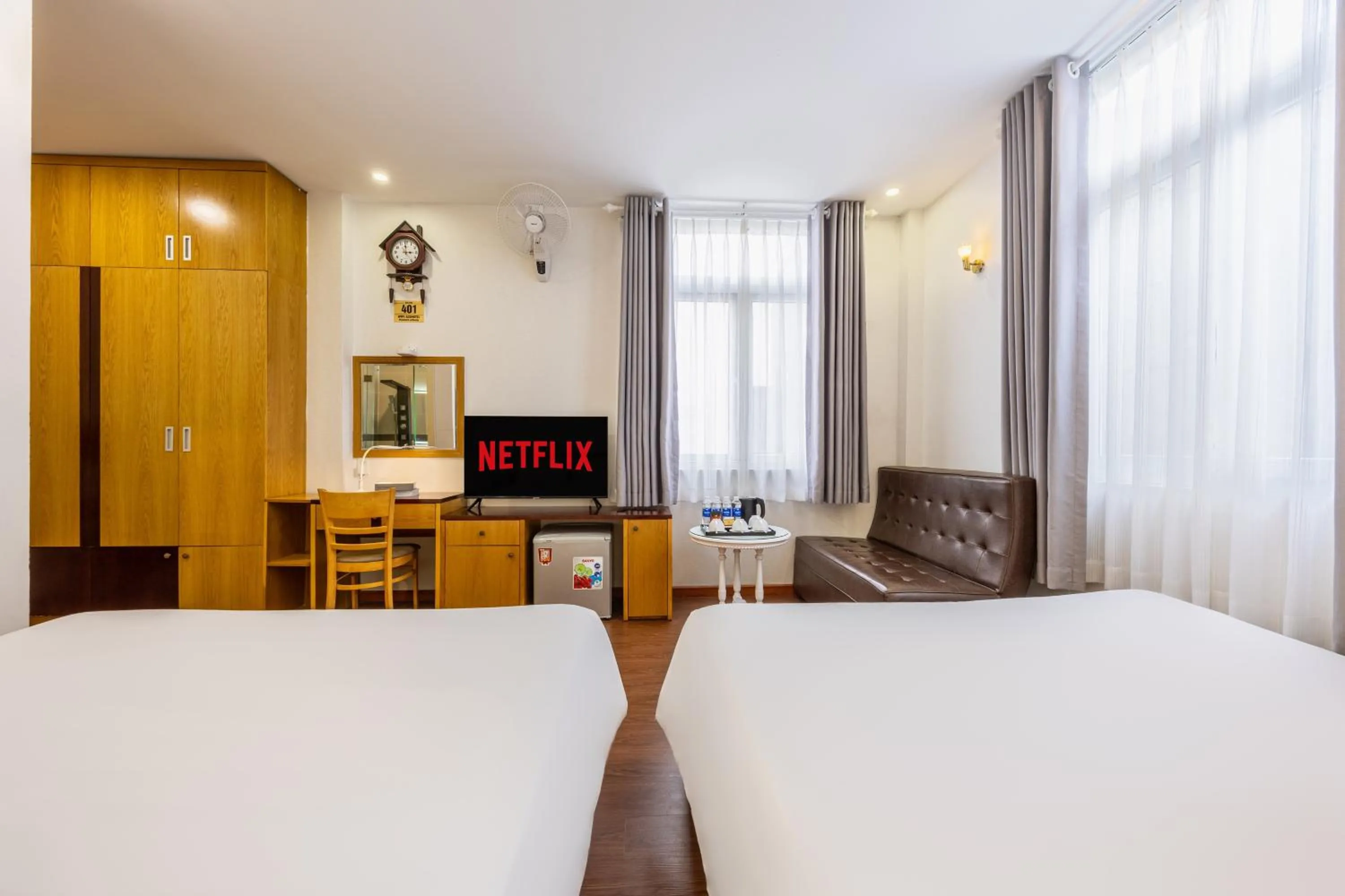 Bed in A25 Hotel - 75 Lê Thị Hồng Gấm