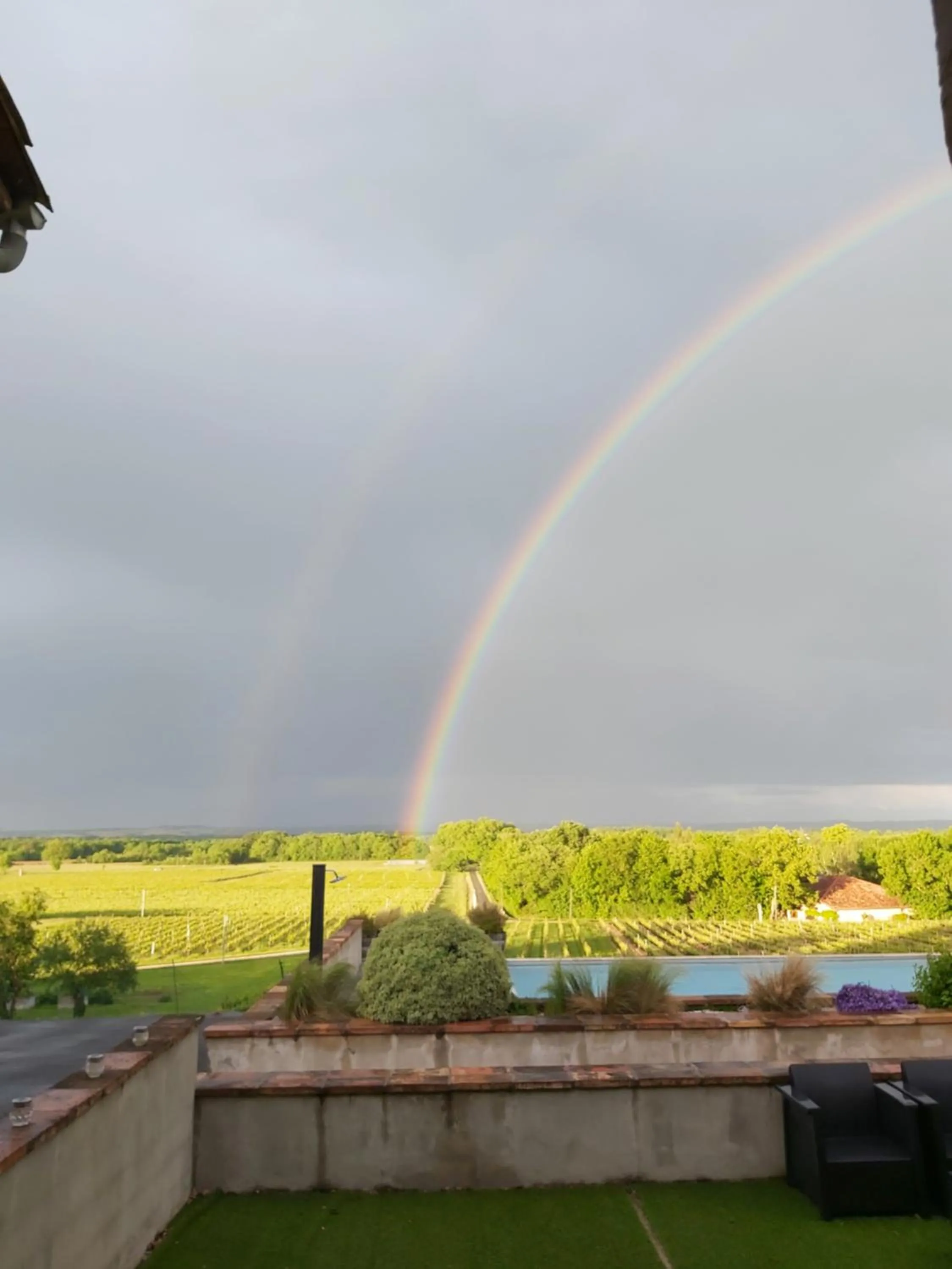 Garden view in domaine de codeval