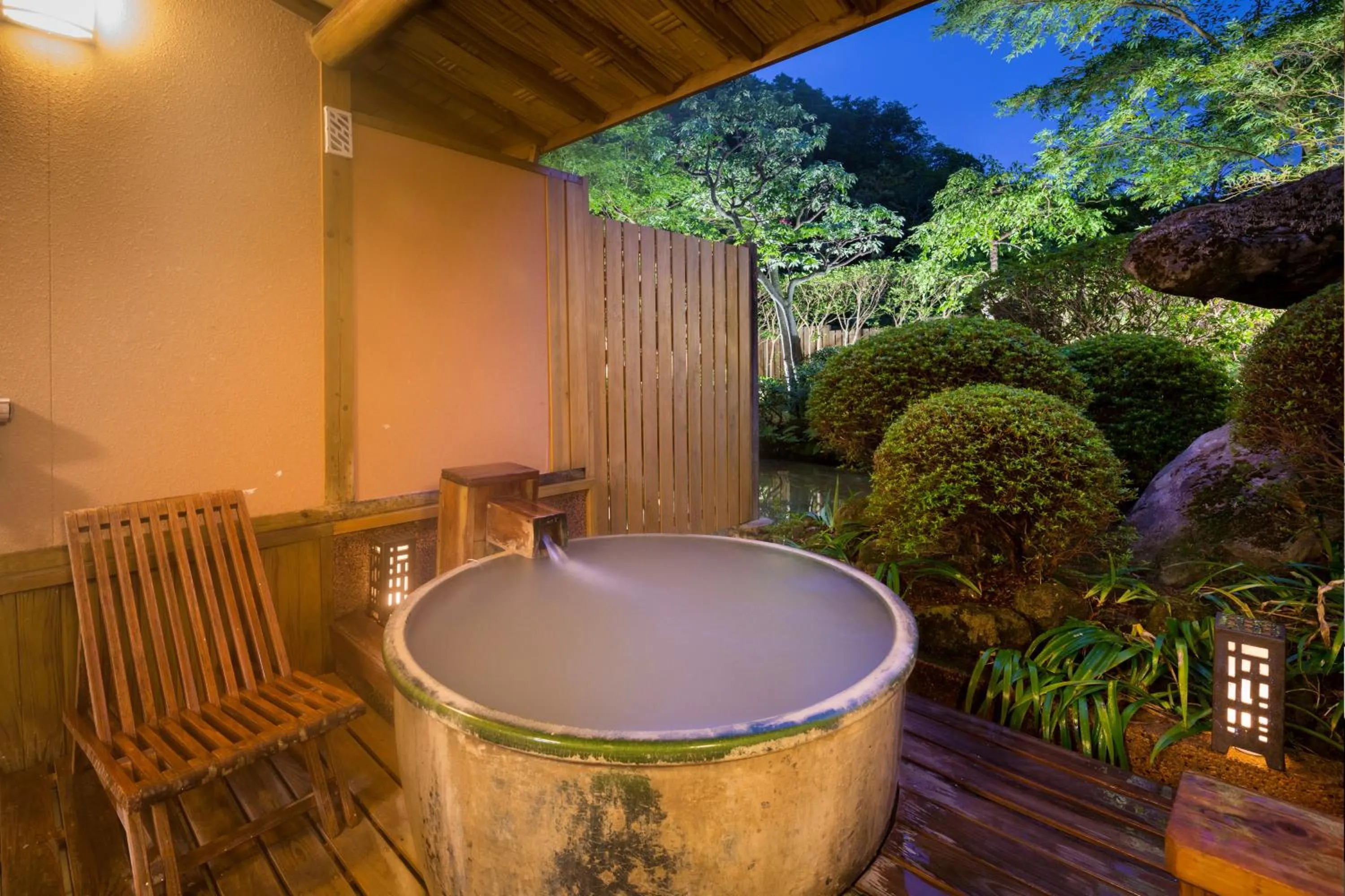 Hot Spring Bath in Yuyado Unzen Shinyu