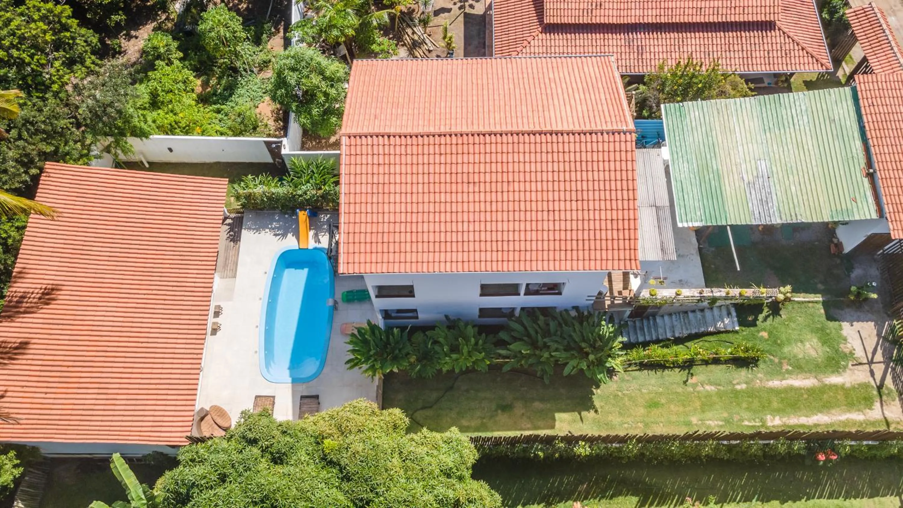 Inner courtyard view in Pousada Imperador do Espelho