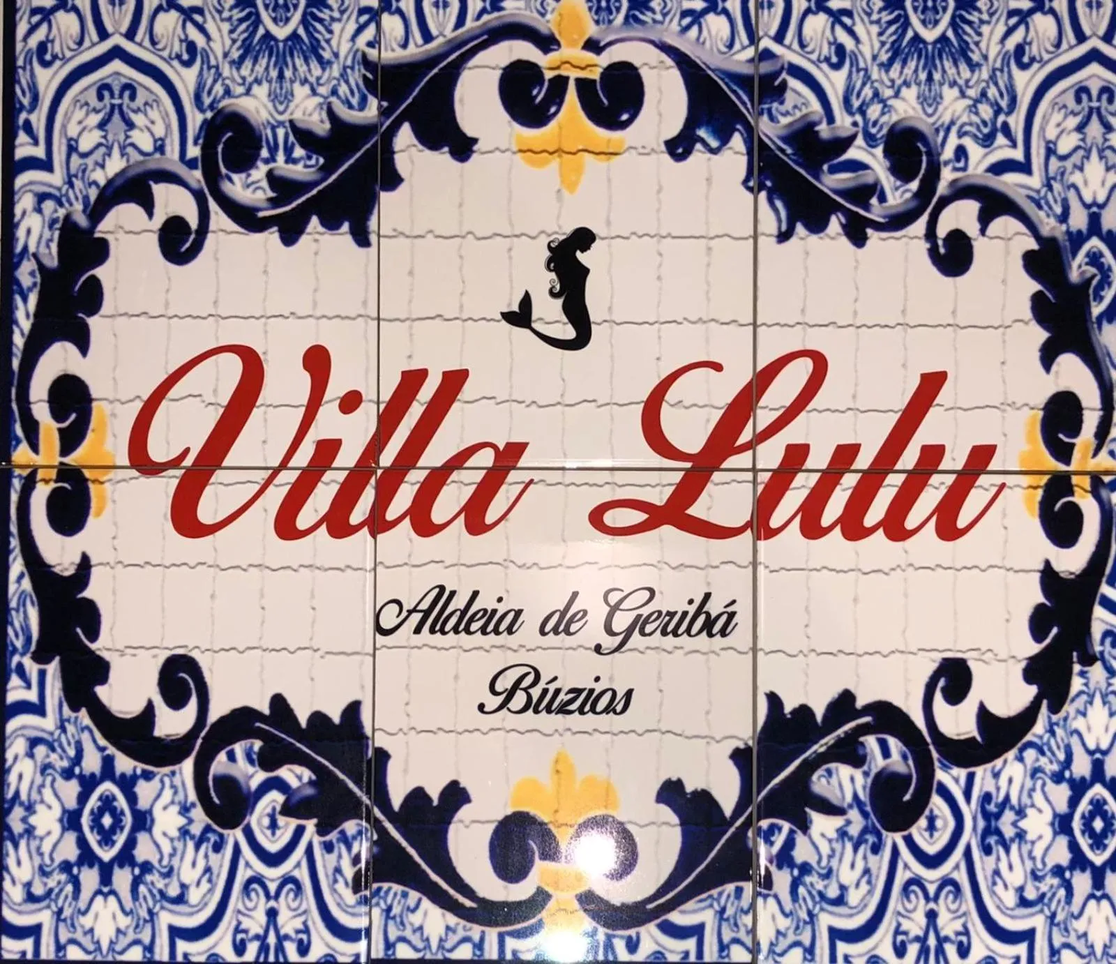 Logo/Certificate/Sign in Villa Lulu Geribá