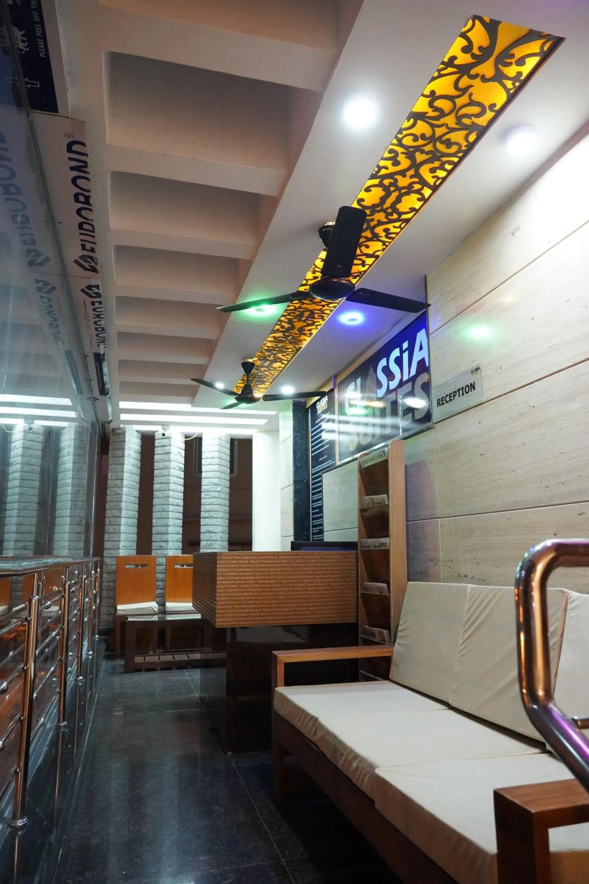 Seating area in Classia Suites