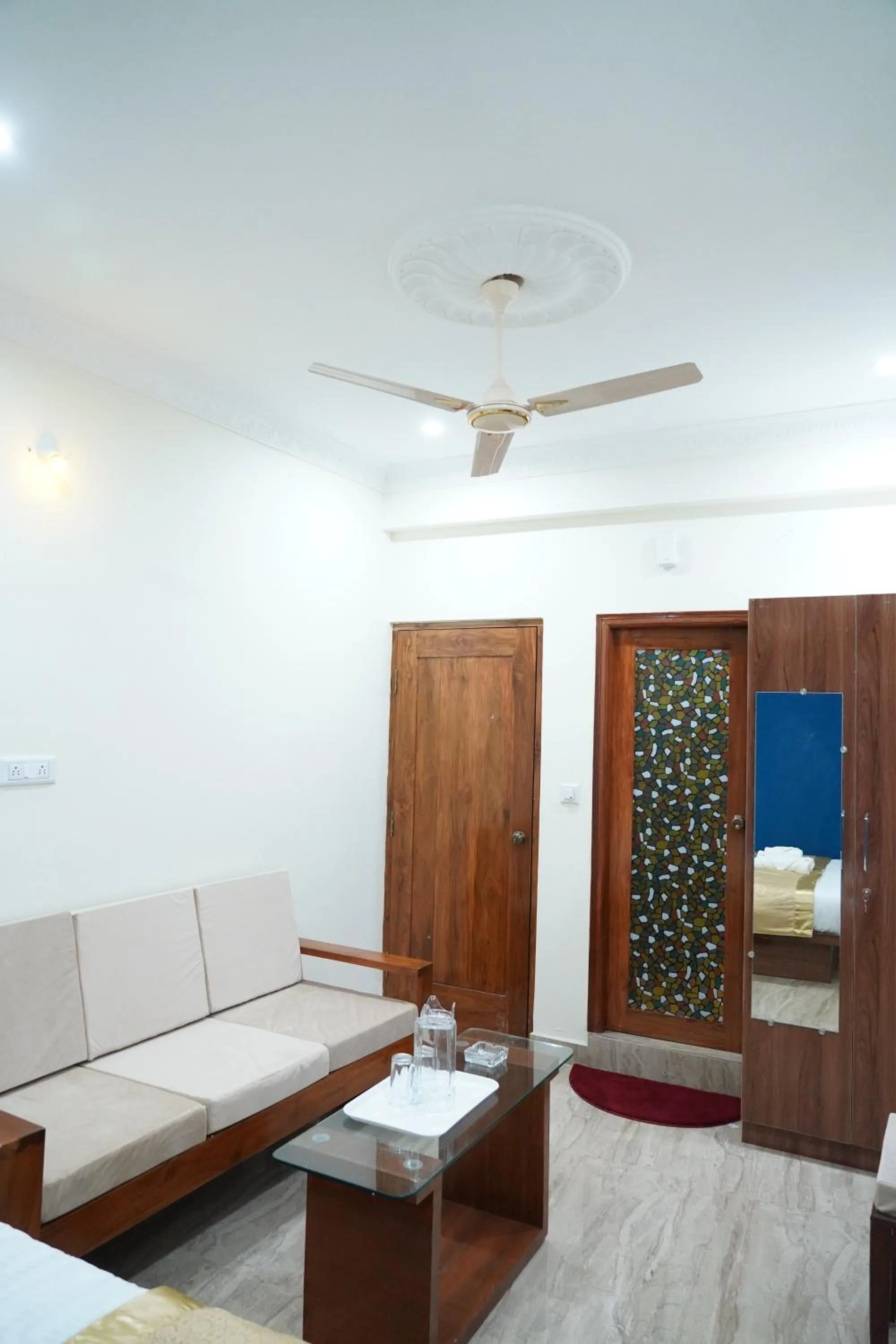 Seating area in Classia Suites