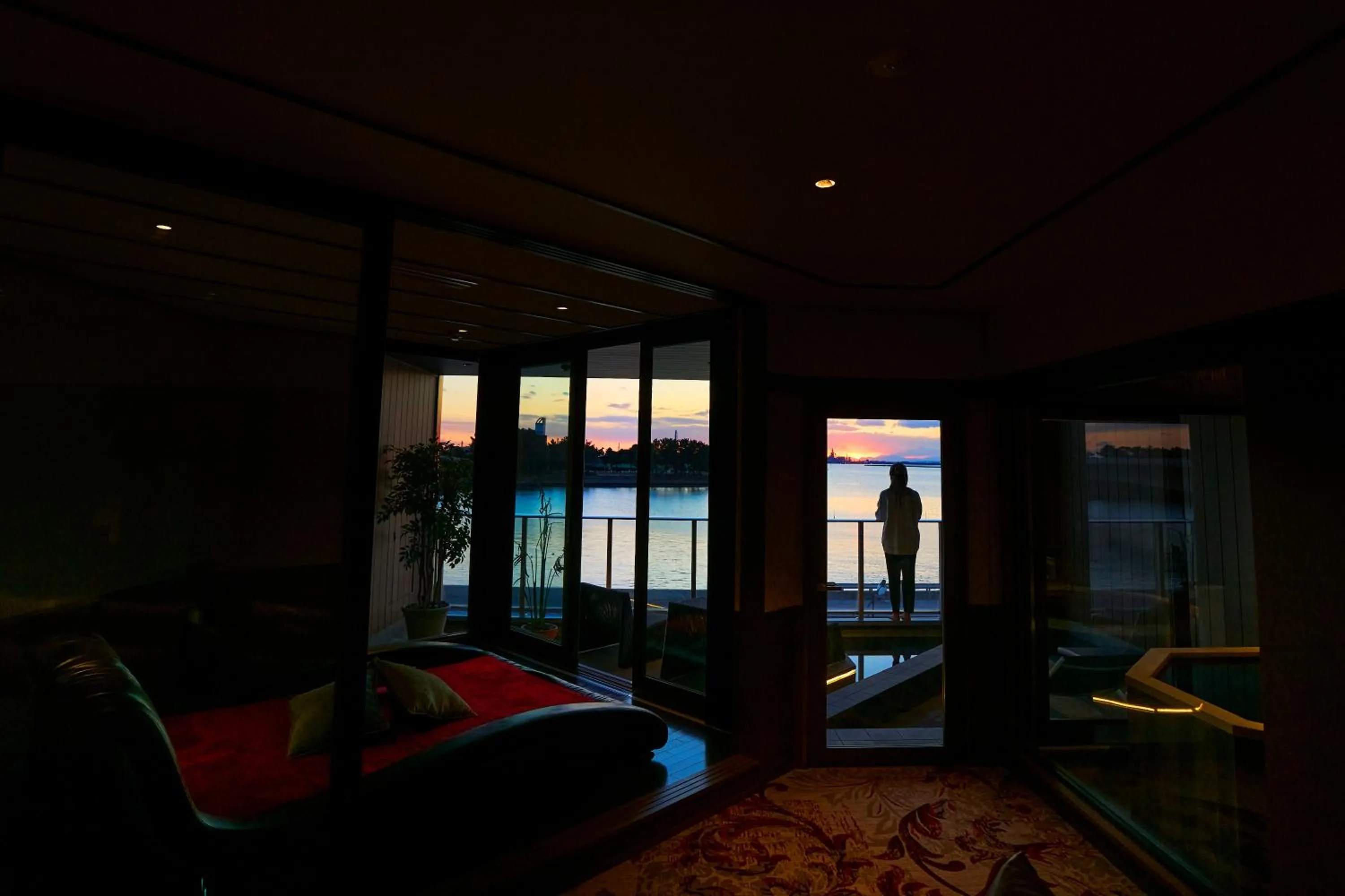 View (from property/room), Bed in Toriizaki Club Sushi Auberge