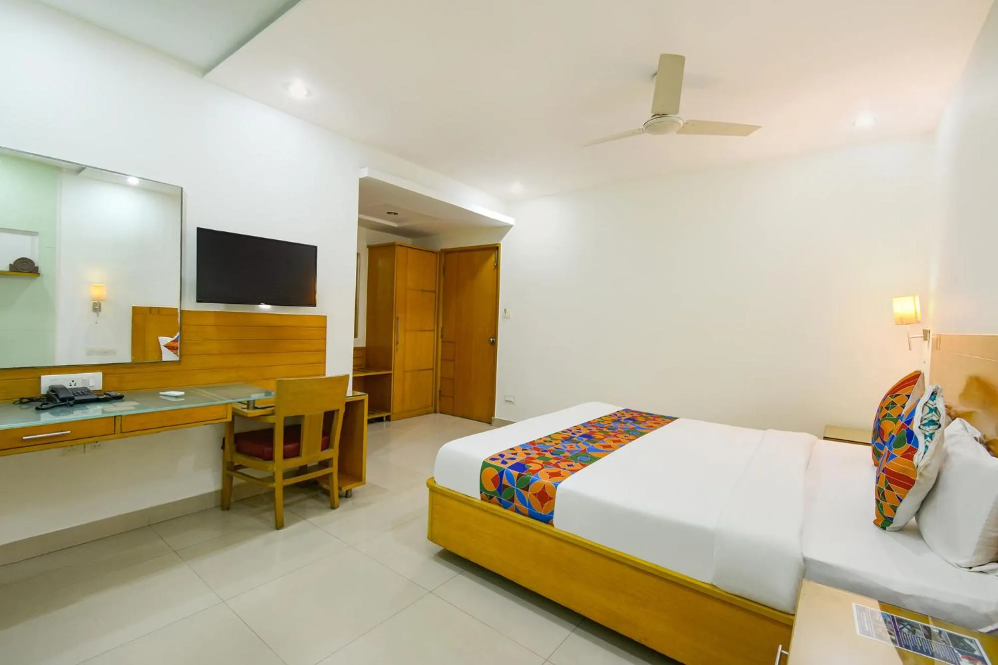 Bed in FabHotel A&M - Nr LV Prasad Institute, Banjara Hills