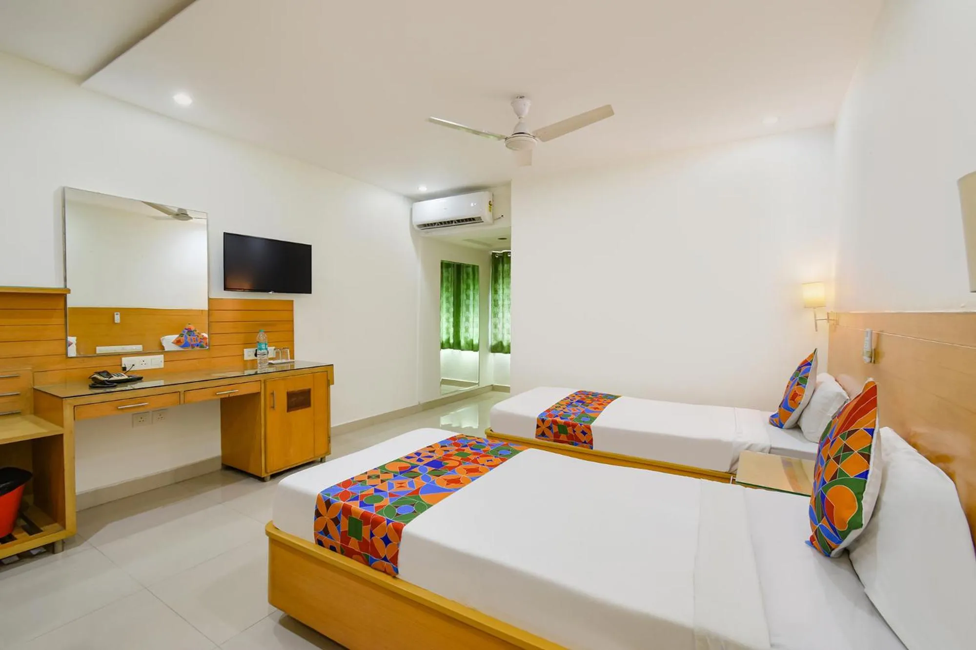 Bed in FabHotel A&M - Nr LV Prasad Institute, Banjara Hills