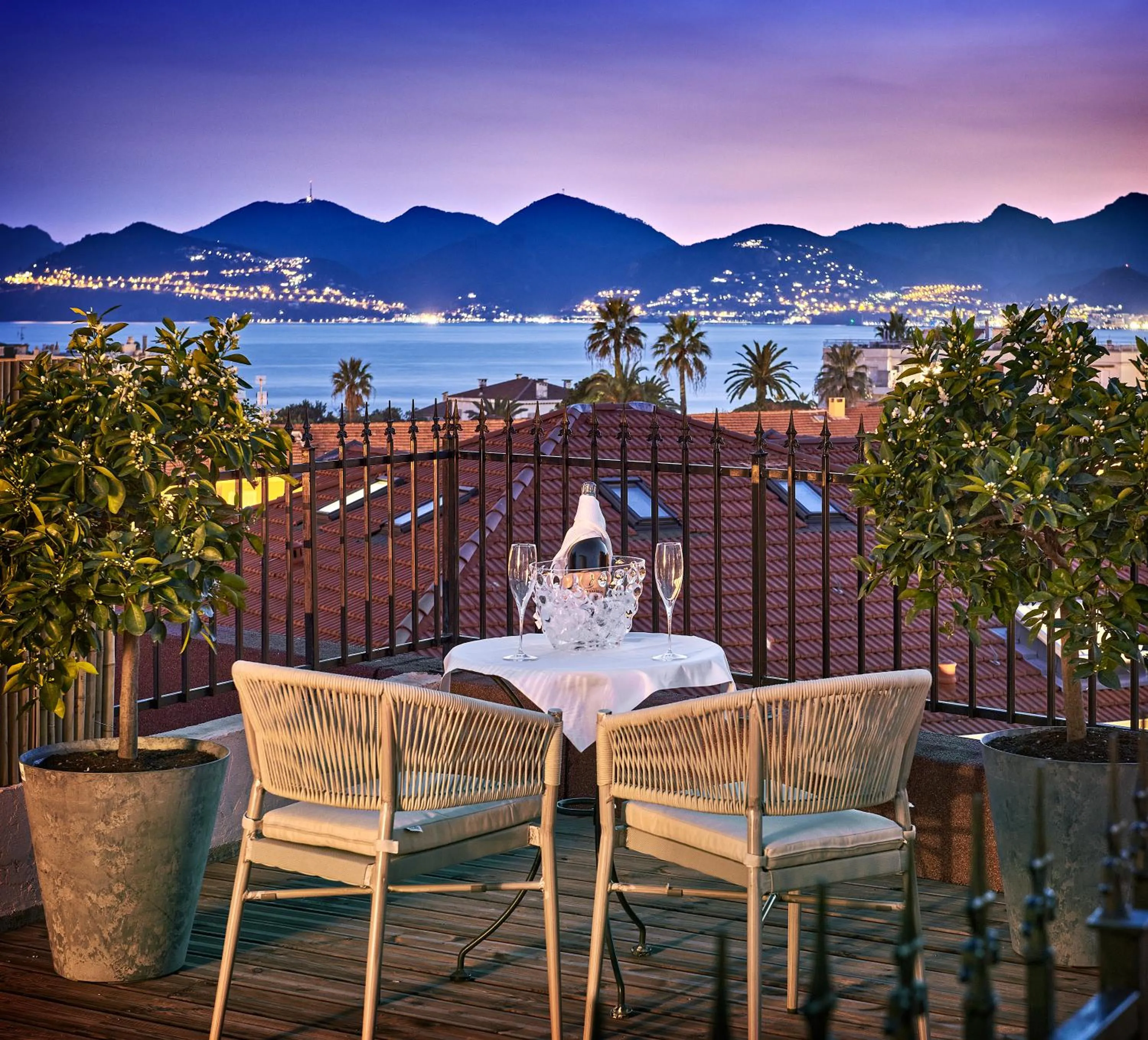 Balcony/Terrace in Hotel Le Suquet Cannes