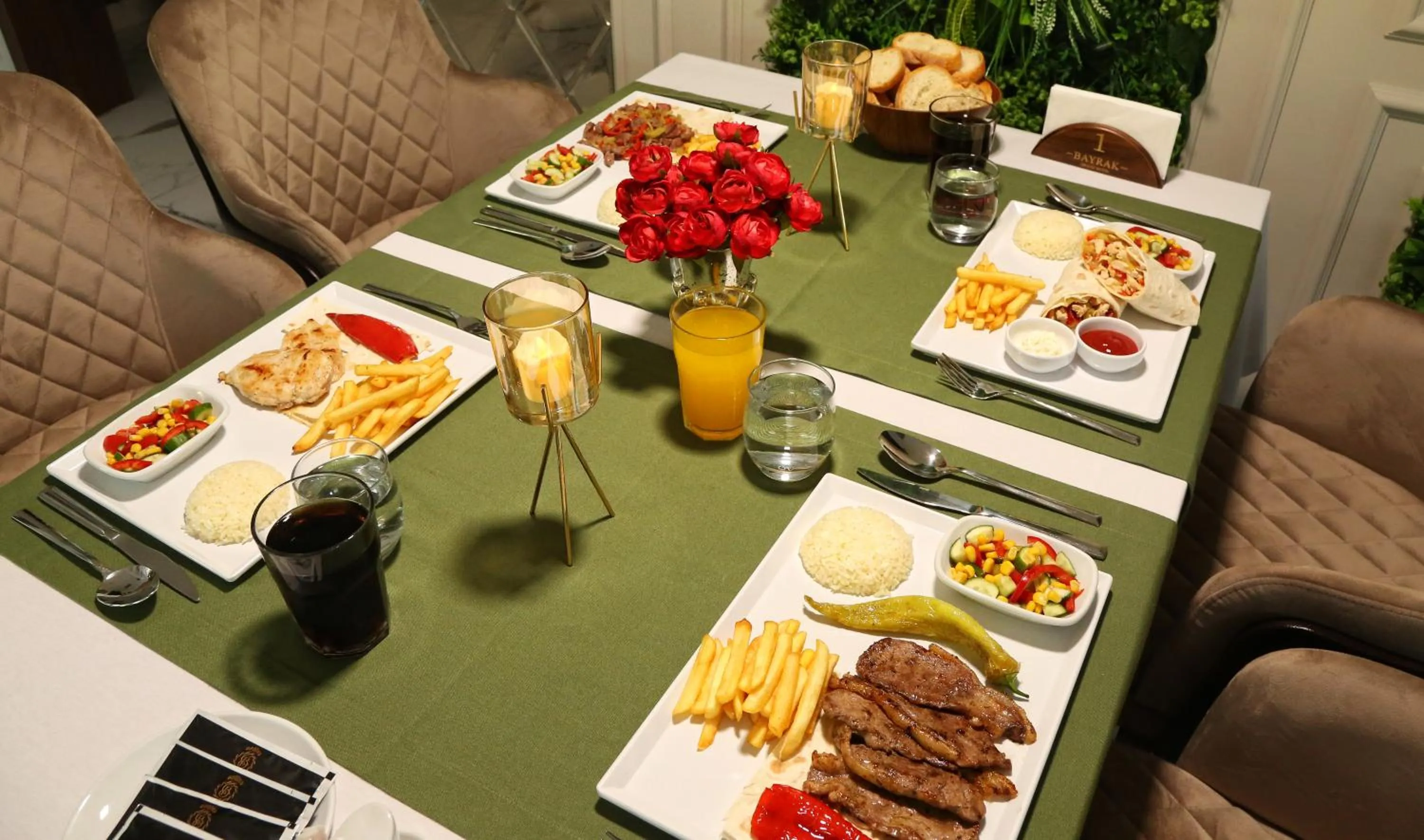 Restaurant/places to eat in Bayrak Grand Hotel