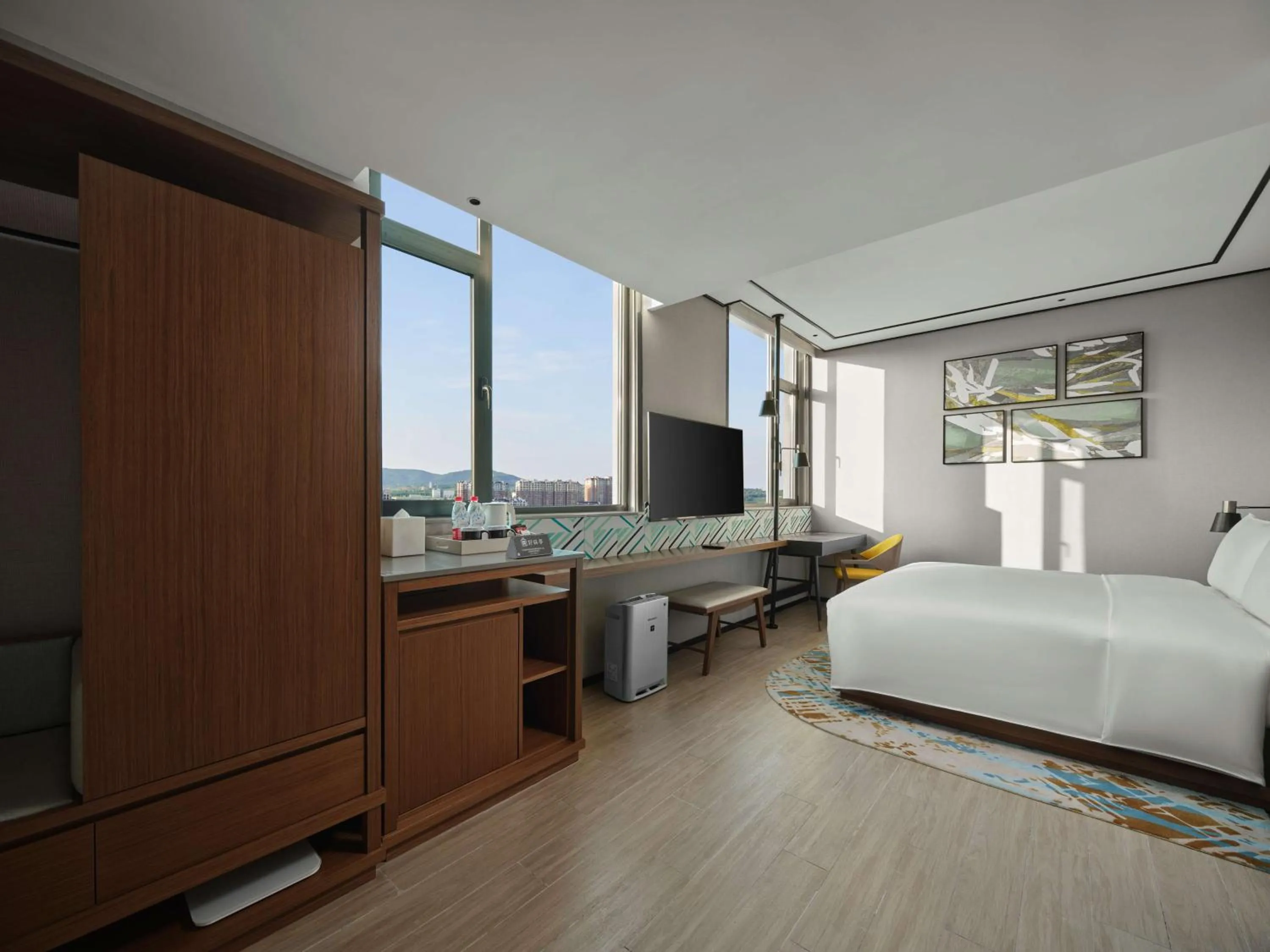 Bed in Hilton Garden Inn Jincheng Gushuyuan