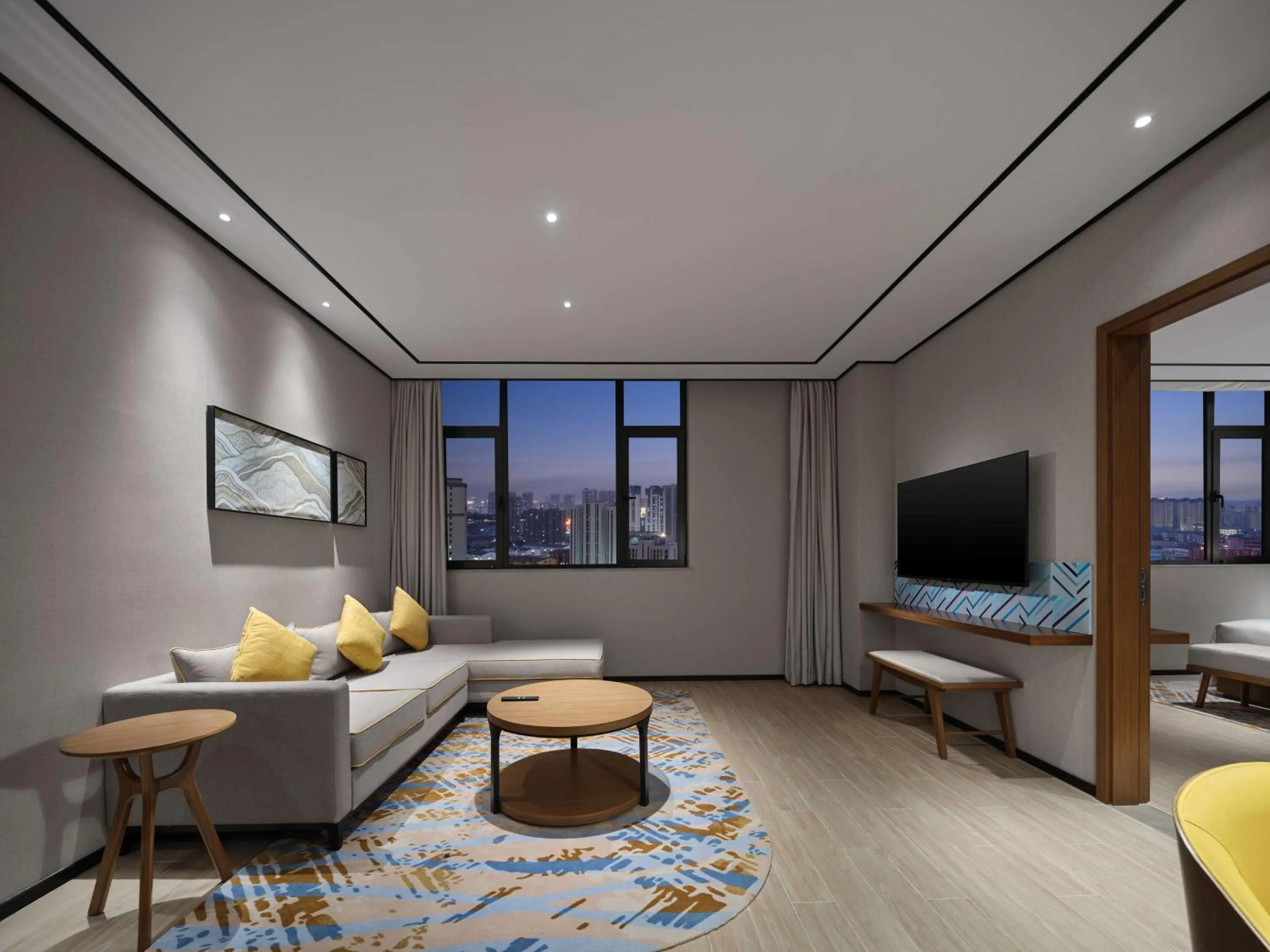 Living room in Hilton Garden Inn Jincheng Gushuyuan