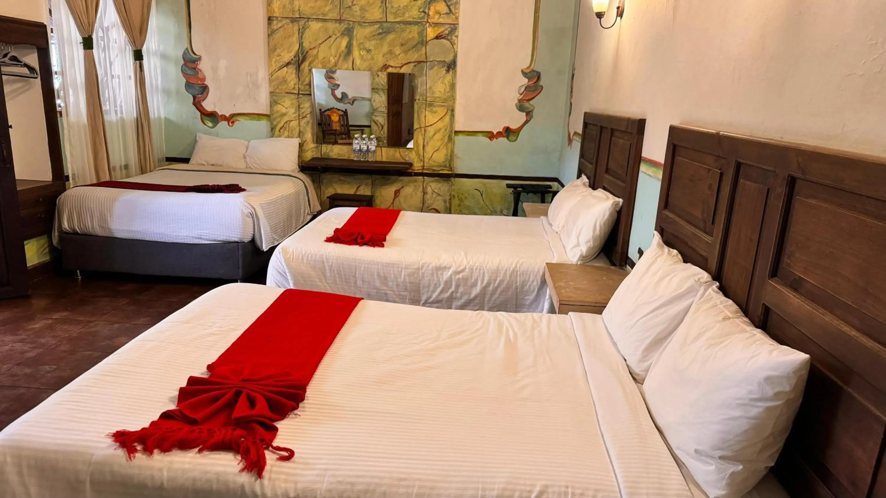 Bed in Hotel La Capilla