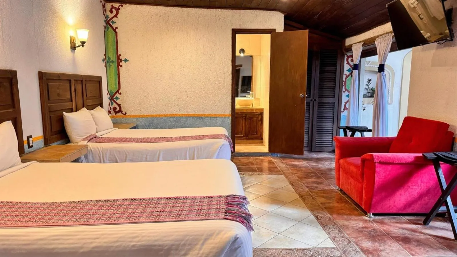 Bed in Hotel La Capilla