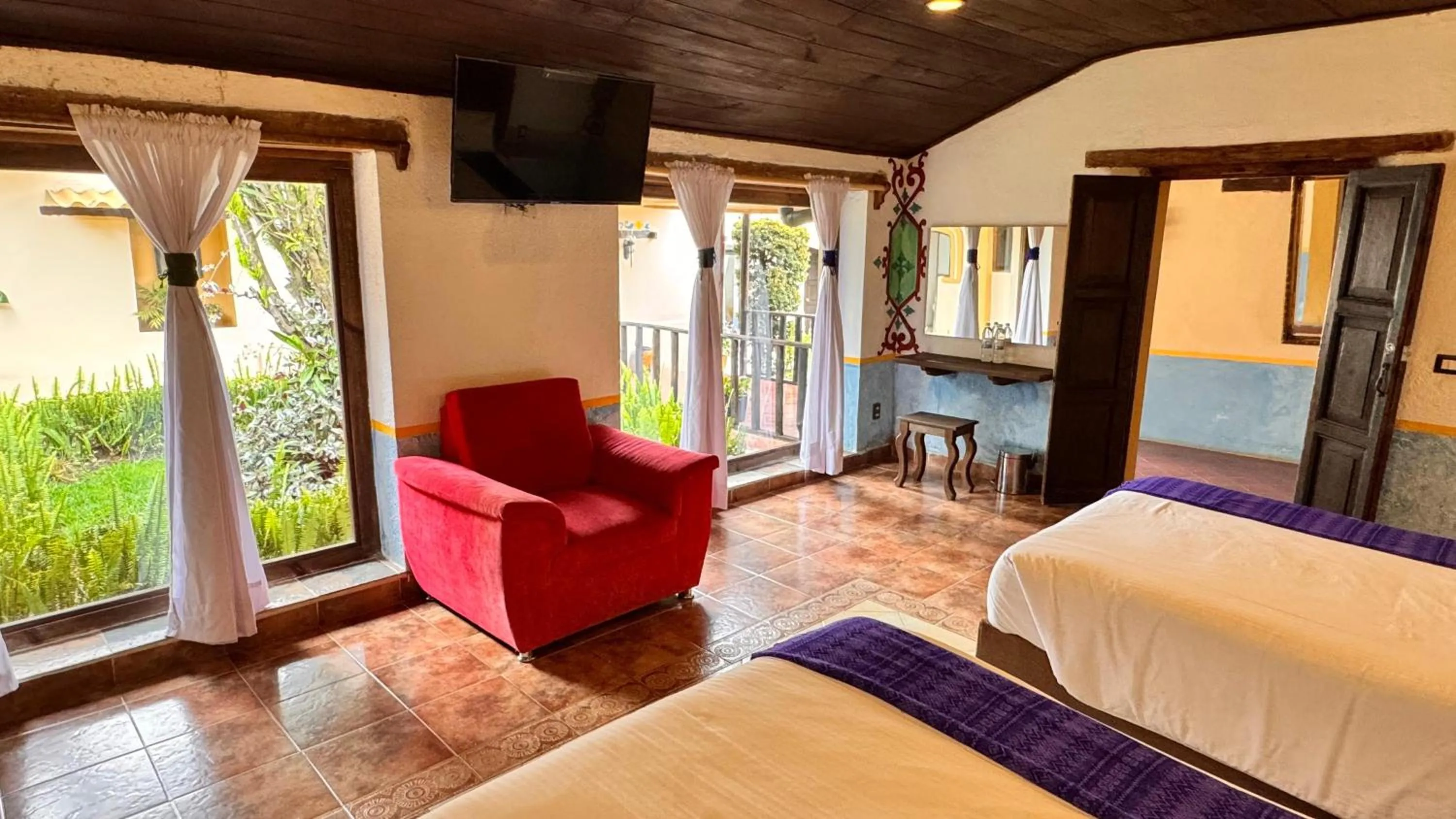 Bed in Hotel La Capilla