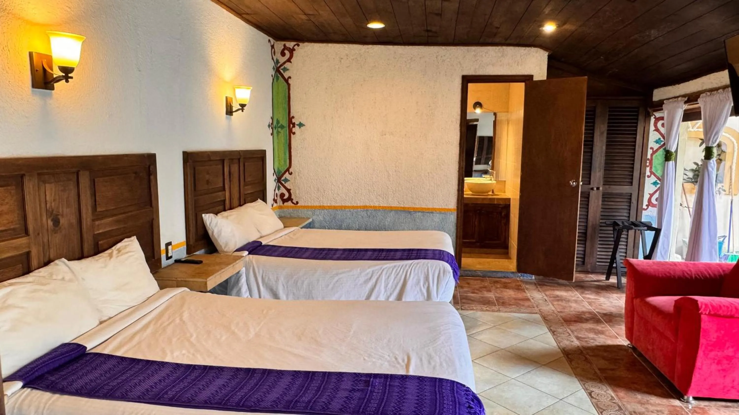 Bed in Hotel La Capilla