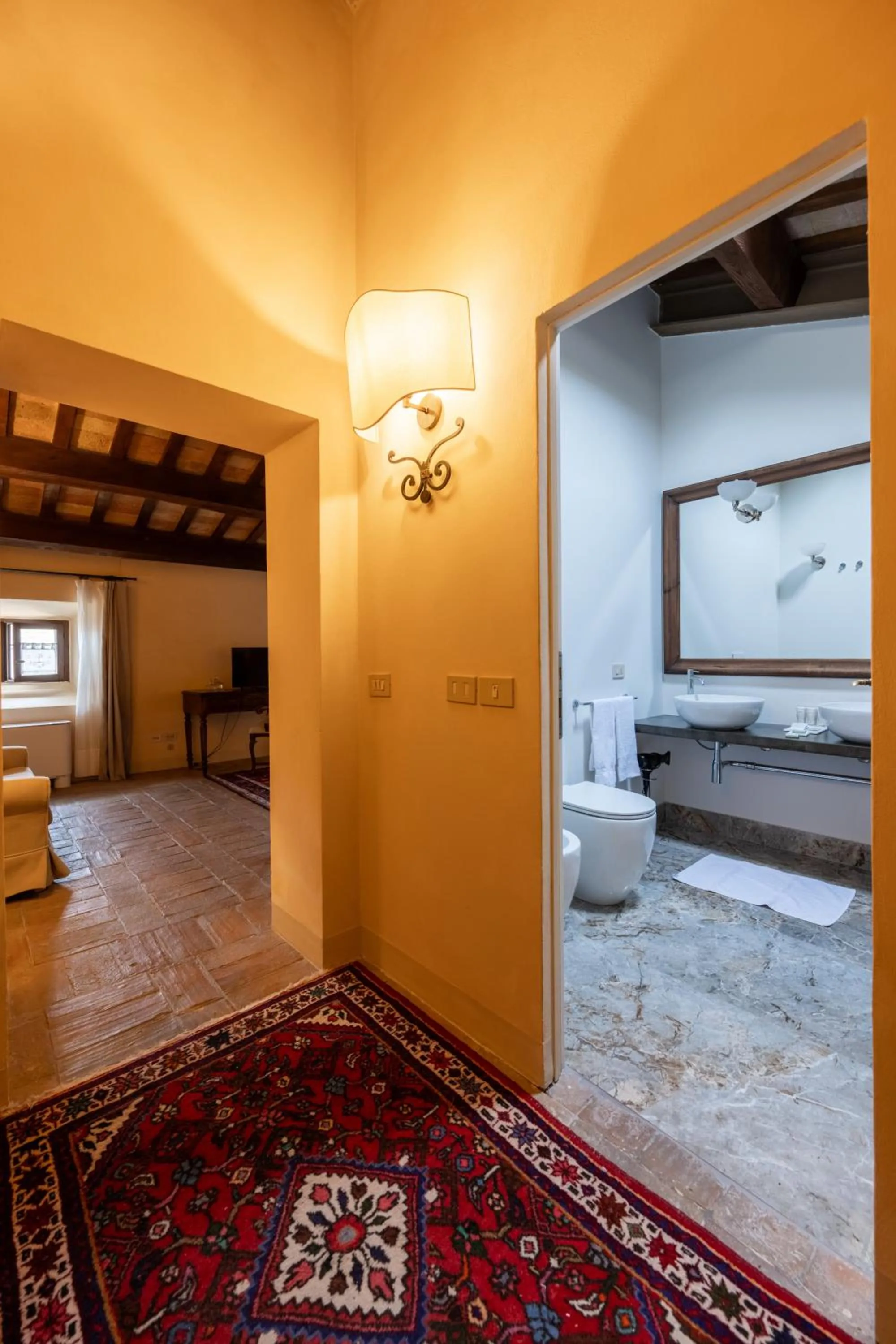 Decorative detail in Palazzo Viviani - Castello di Montegridolfo