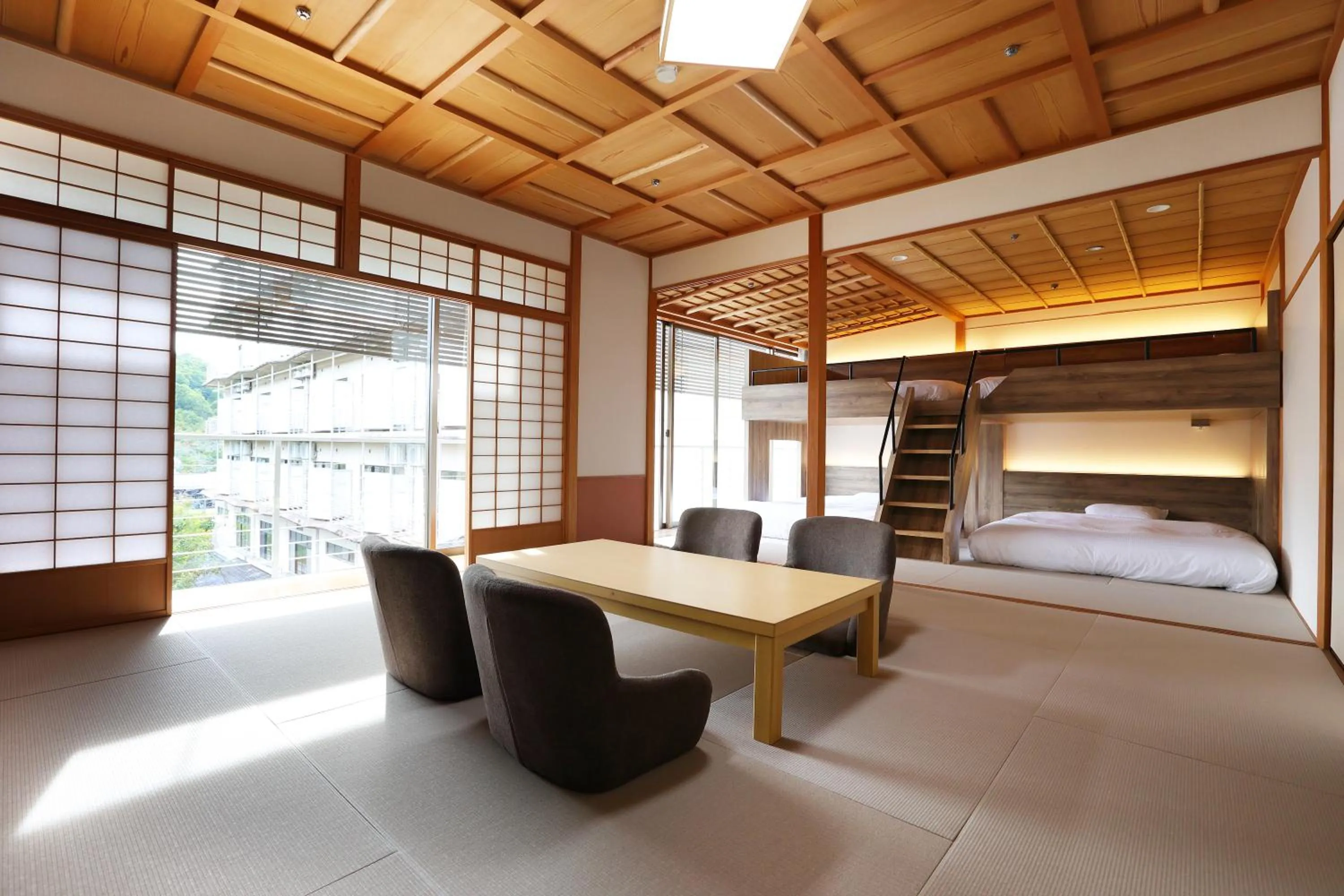 Living room, Bed in Manten no Tsujinoya