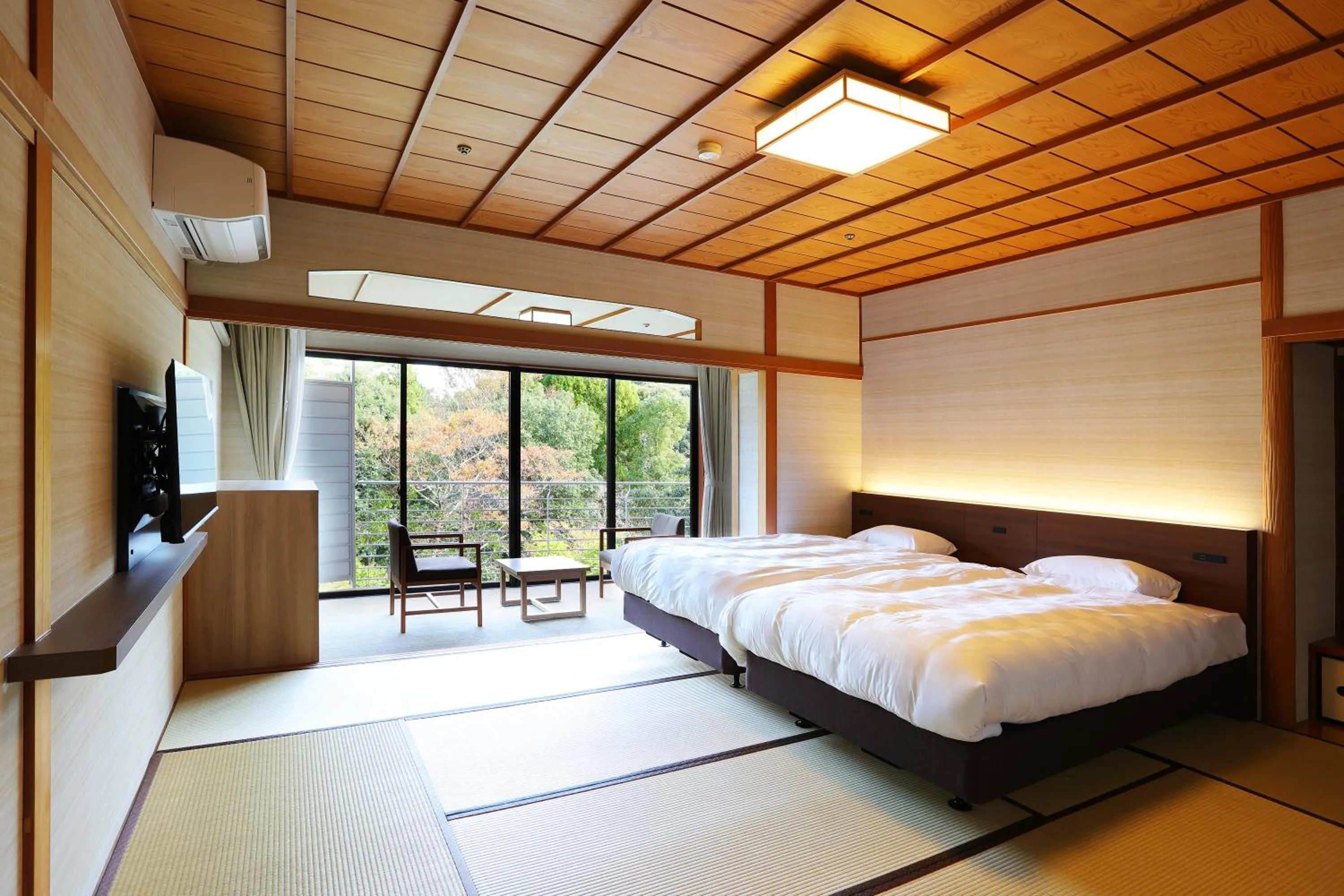 Photo of the whole room, Bed in Manten no Tsujinoya