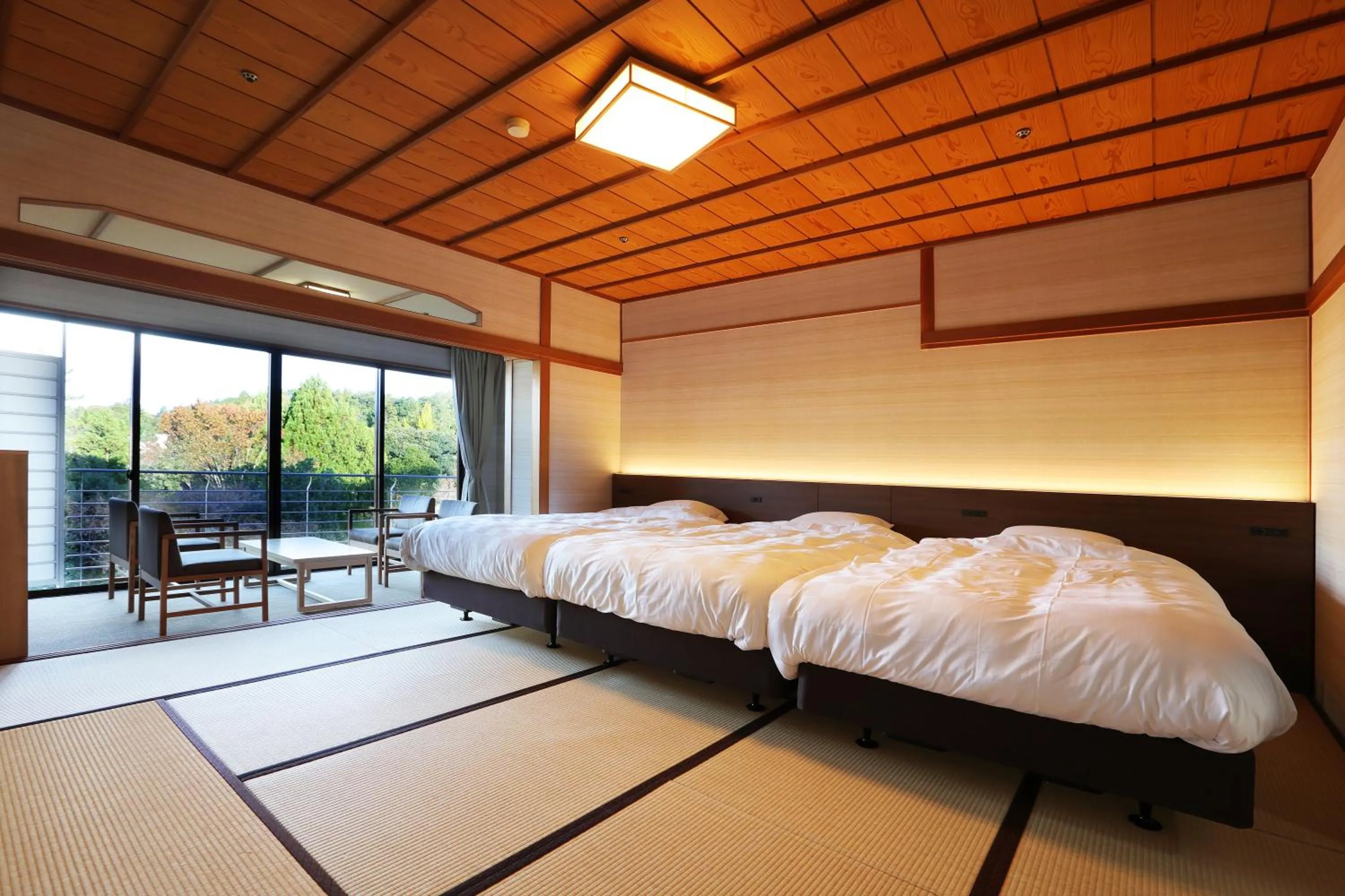 Photo of the whole room, Bed in Manten no Tsujinoya