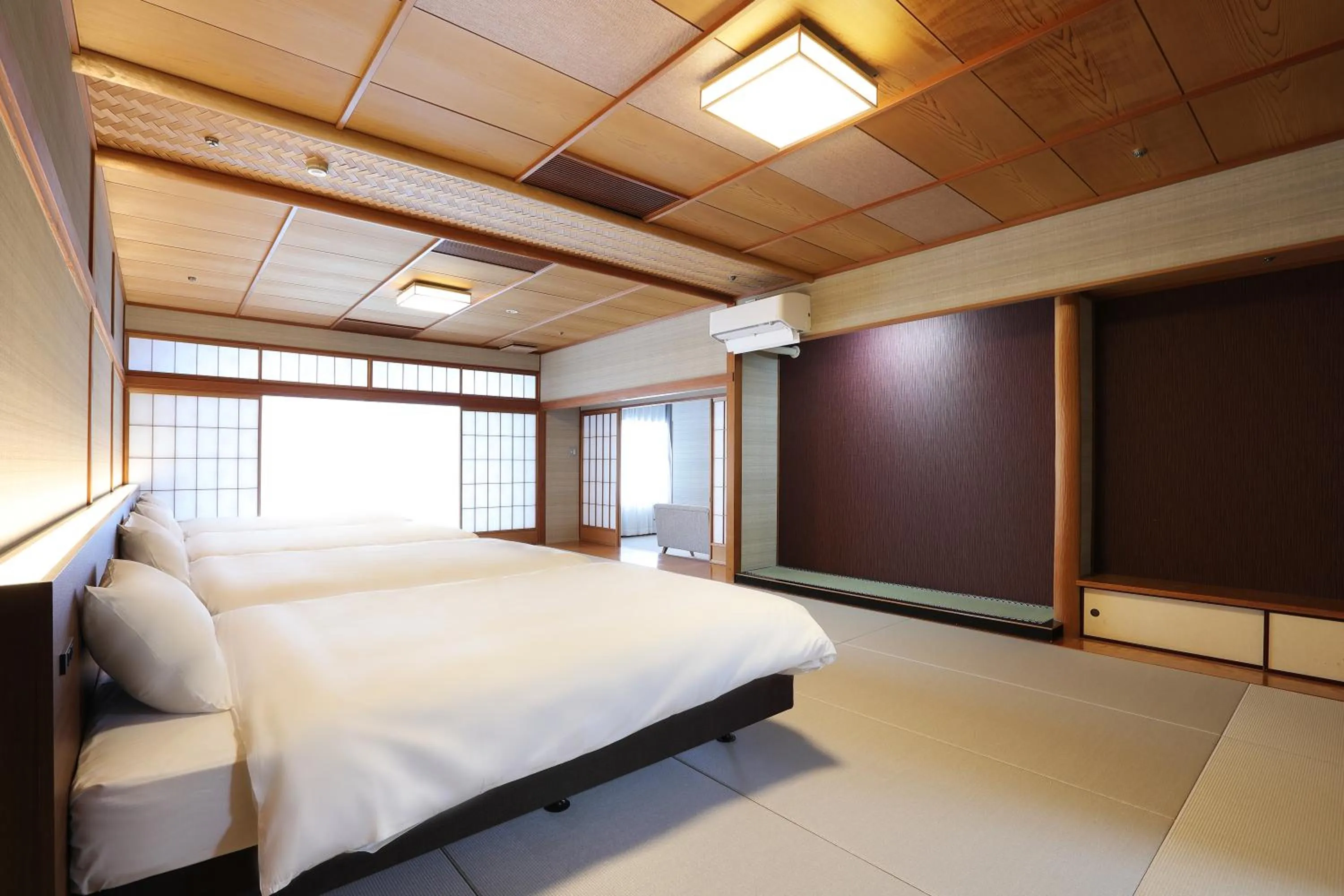Photo of the whole room, Bed in Manten no Tsujinoya
