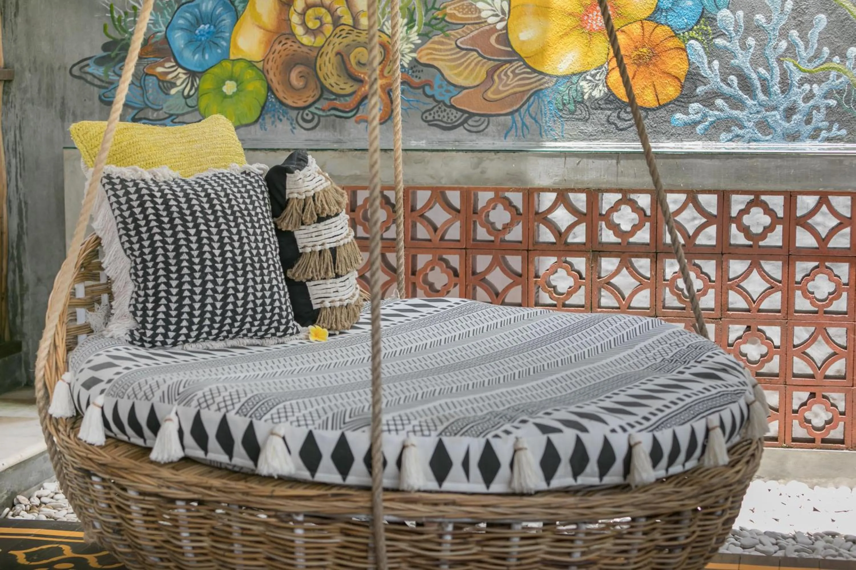 Seating area in Arkana Village Canggu by Nagisa Bali