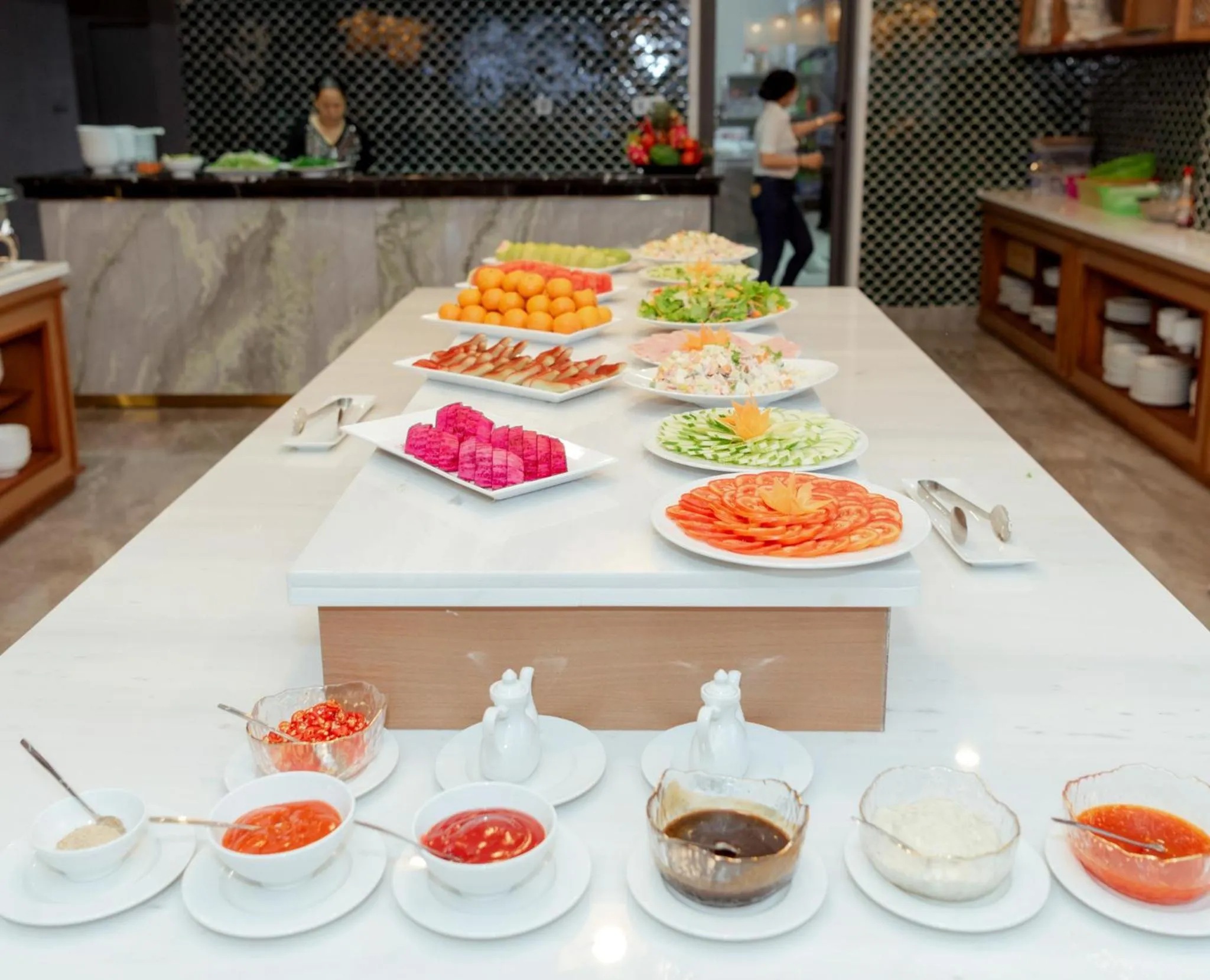 Dining area in The Tahiti Beach Hotel