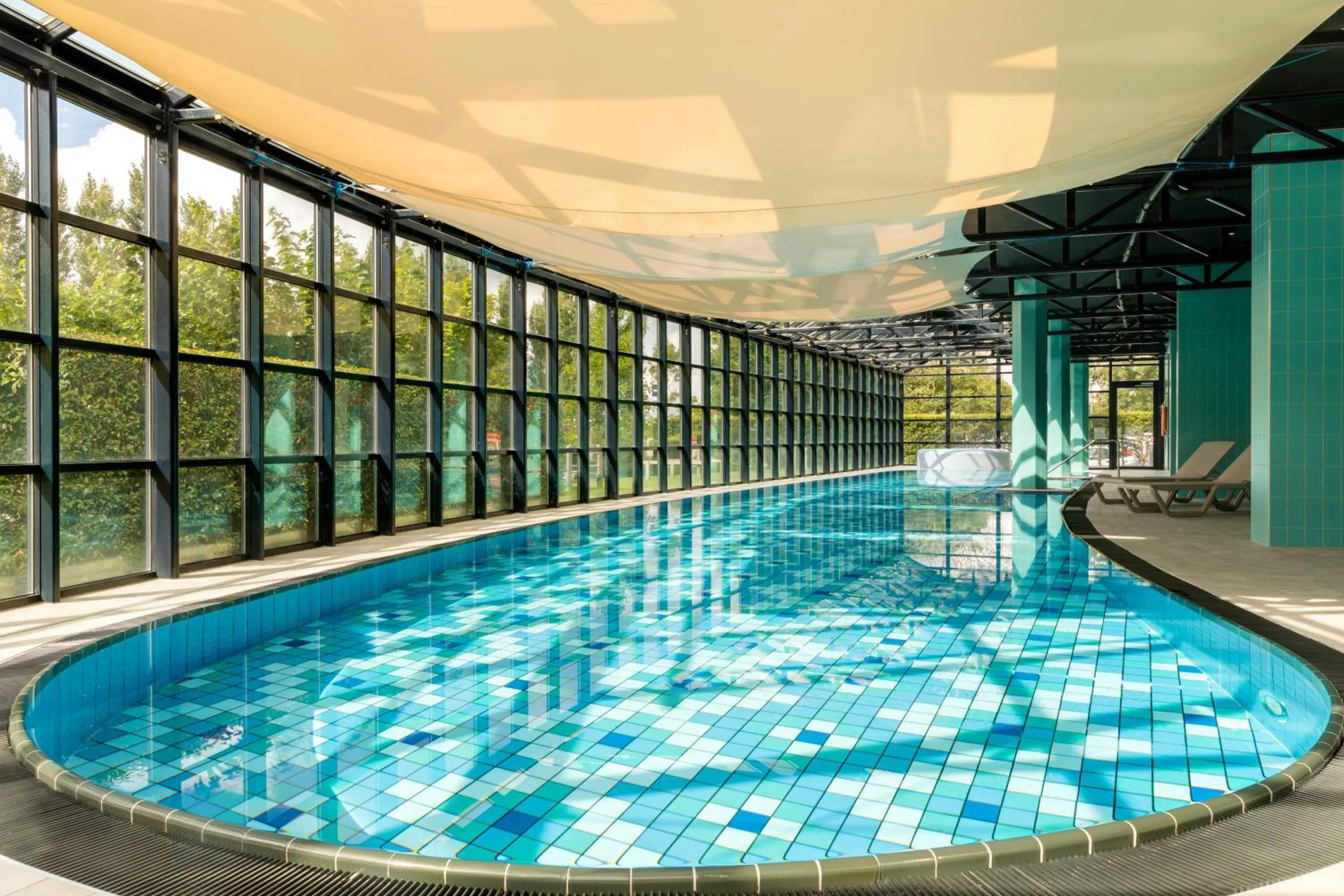 Swimming pool in Corendon Apartments Amsterdam Schiphol Airport