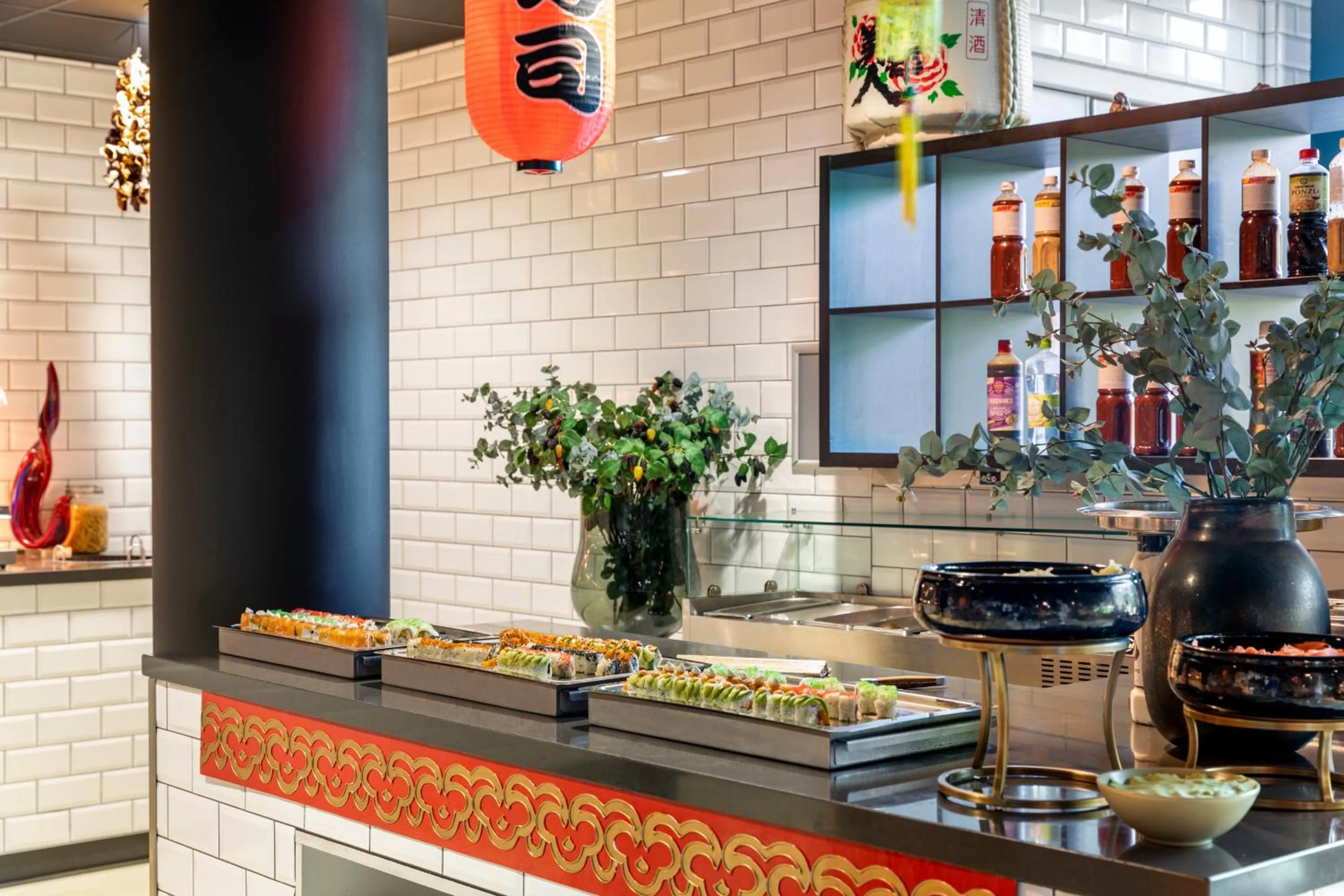 Buffet breakfast in Corendon Apartments Amsterdam Schiphol Airport