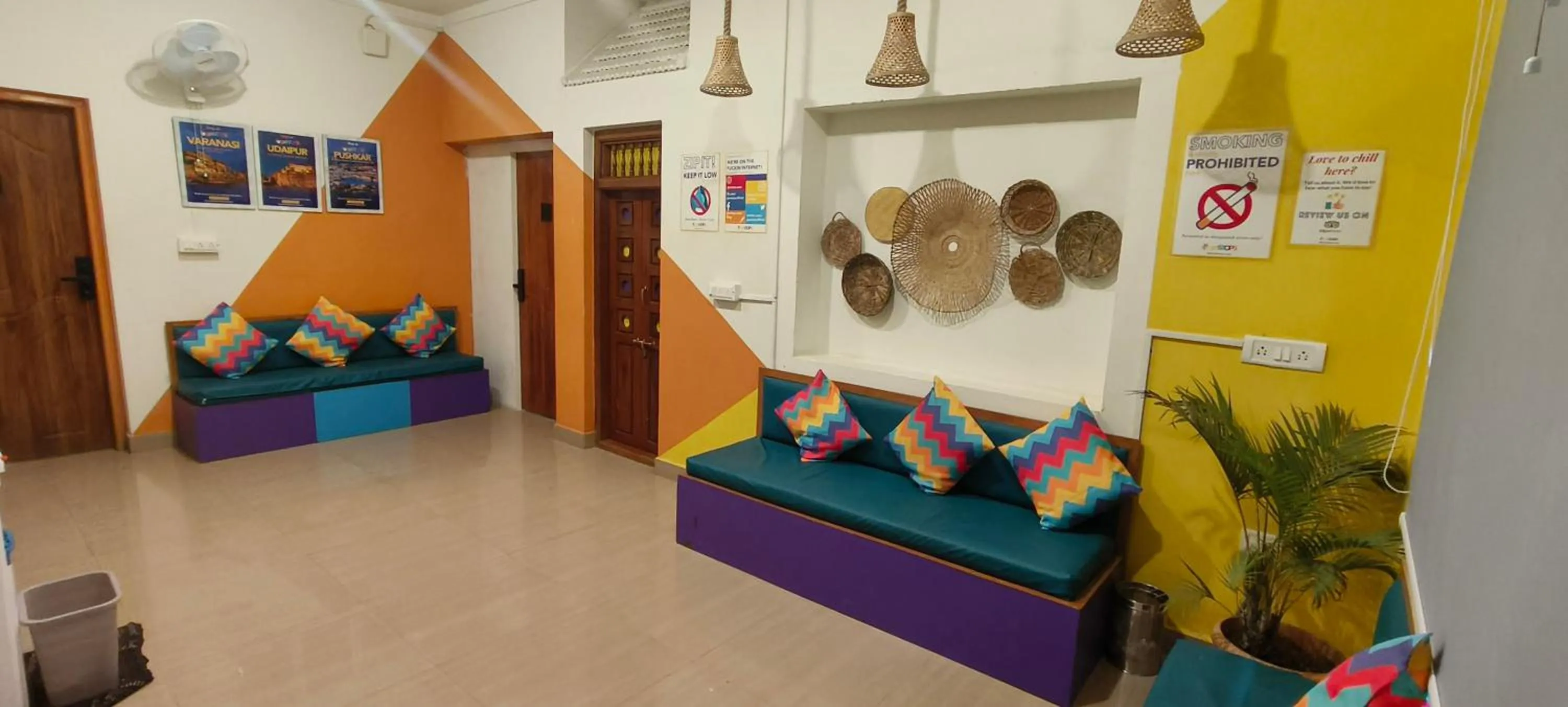 Seating area in goSTOPS Coorg