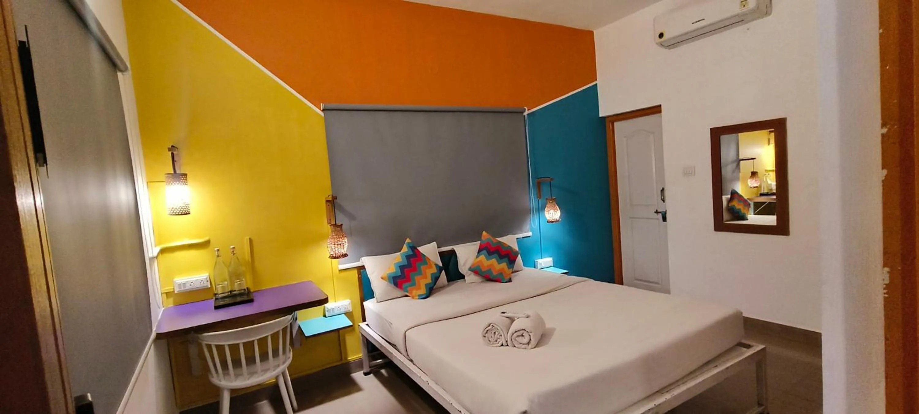 Bed in goSTOPS Coorg