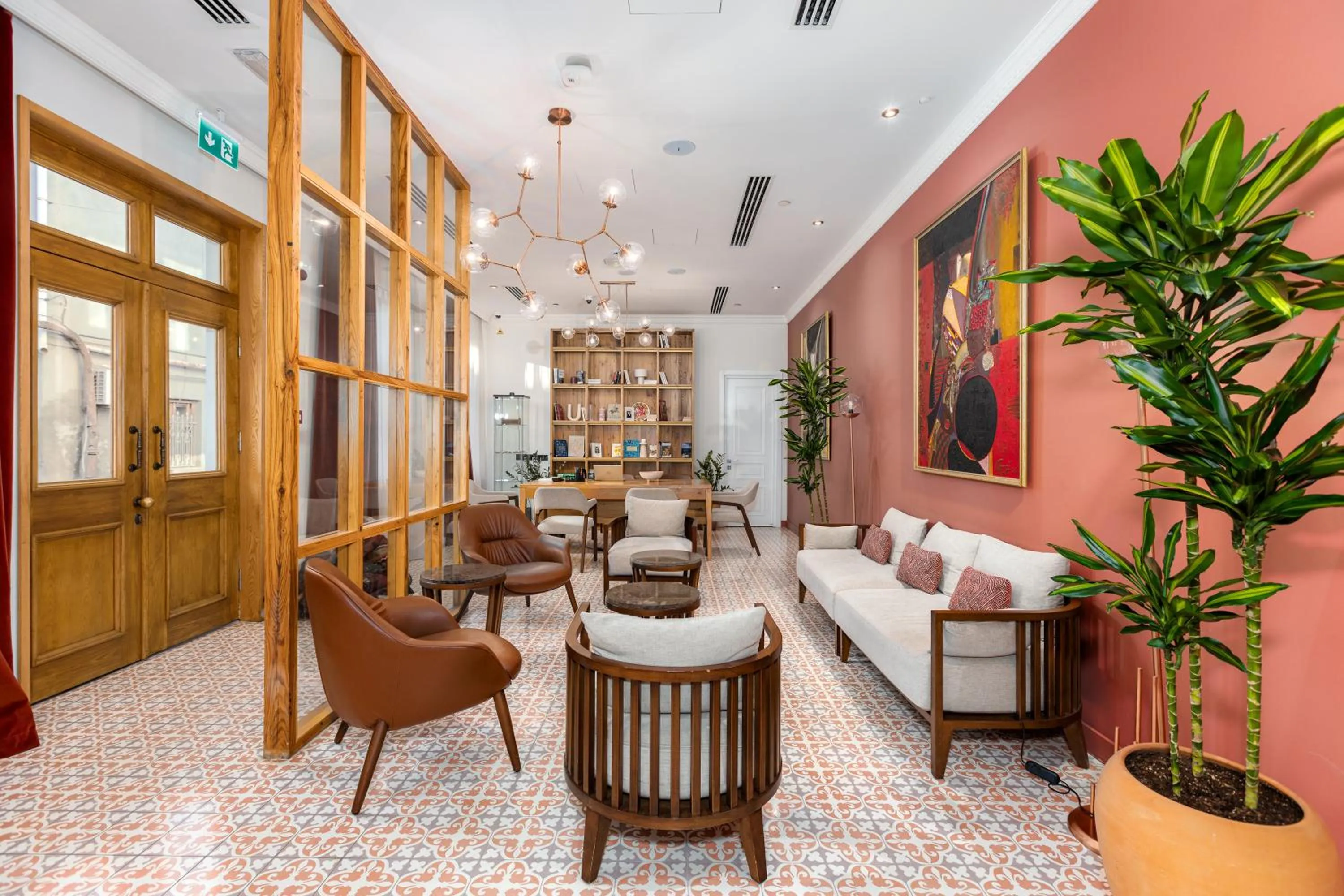 Lobby or reception in The Blue Fox Hotel