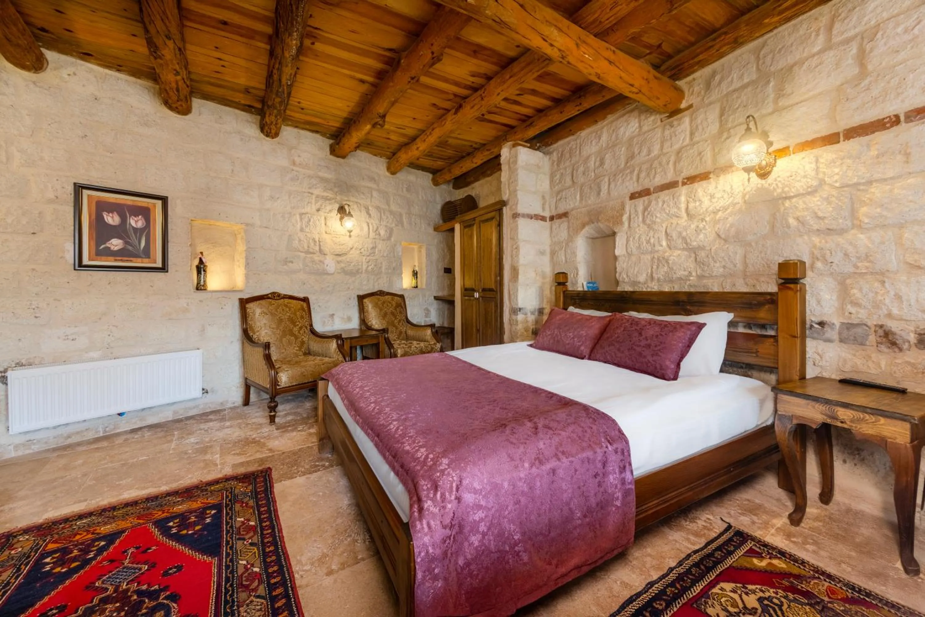 Bed in Zula Cave House