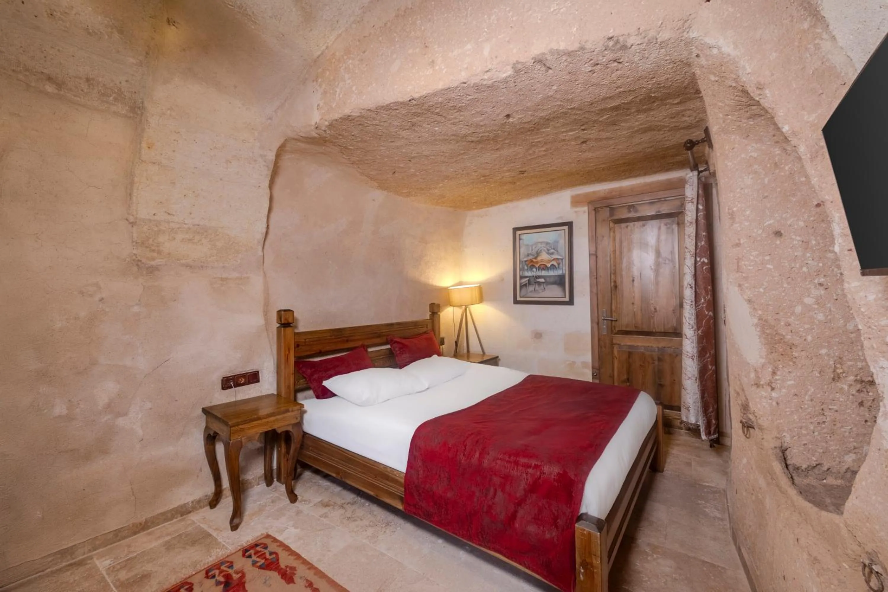 Bed in Zula Cave House