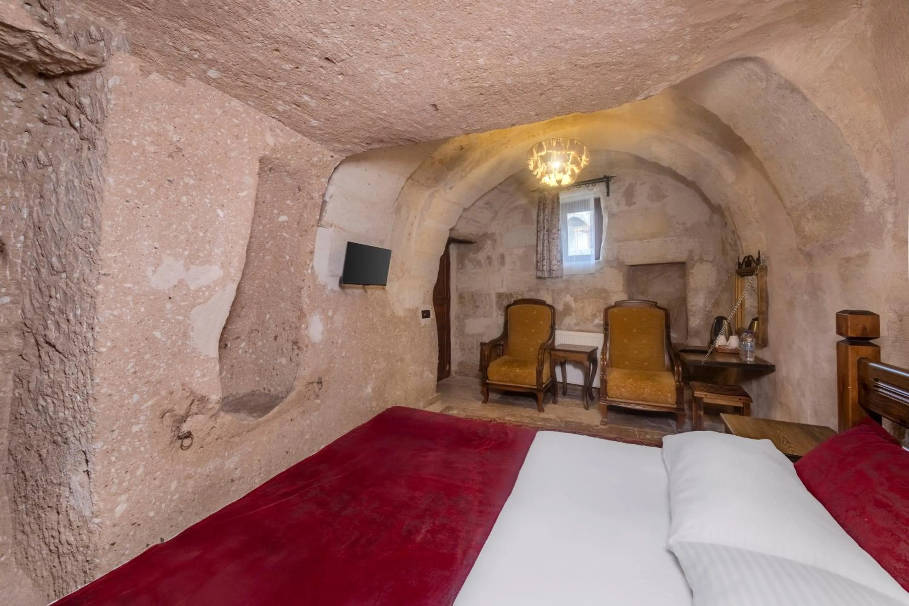 Bed in Zula Cave House
