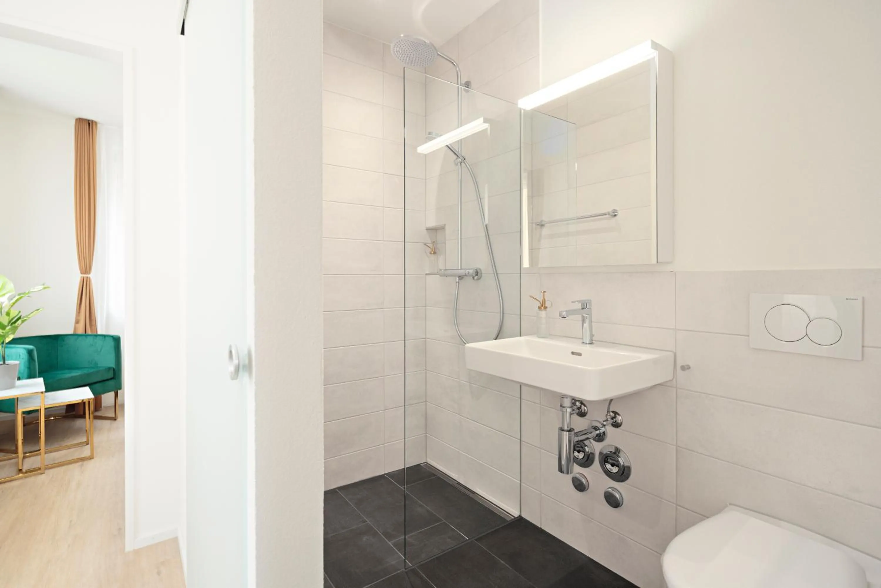 Toilet in VISIMO Apartments Mühlensteg St Gallen - Elegant Quiet Central