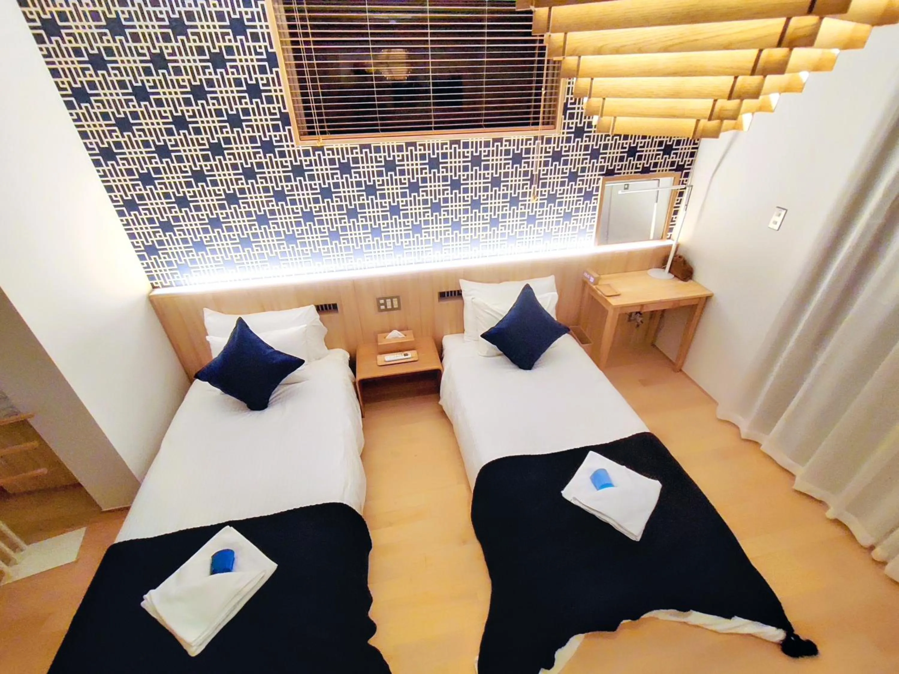 Bed in Ocean View Ishigaki Sora and Umi