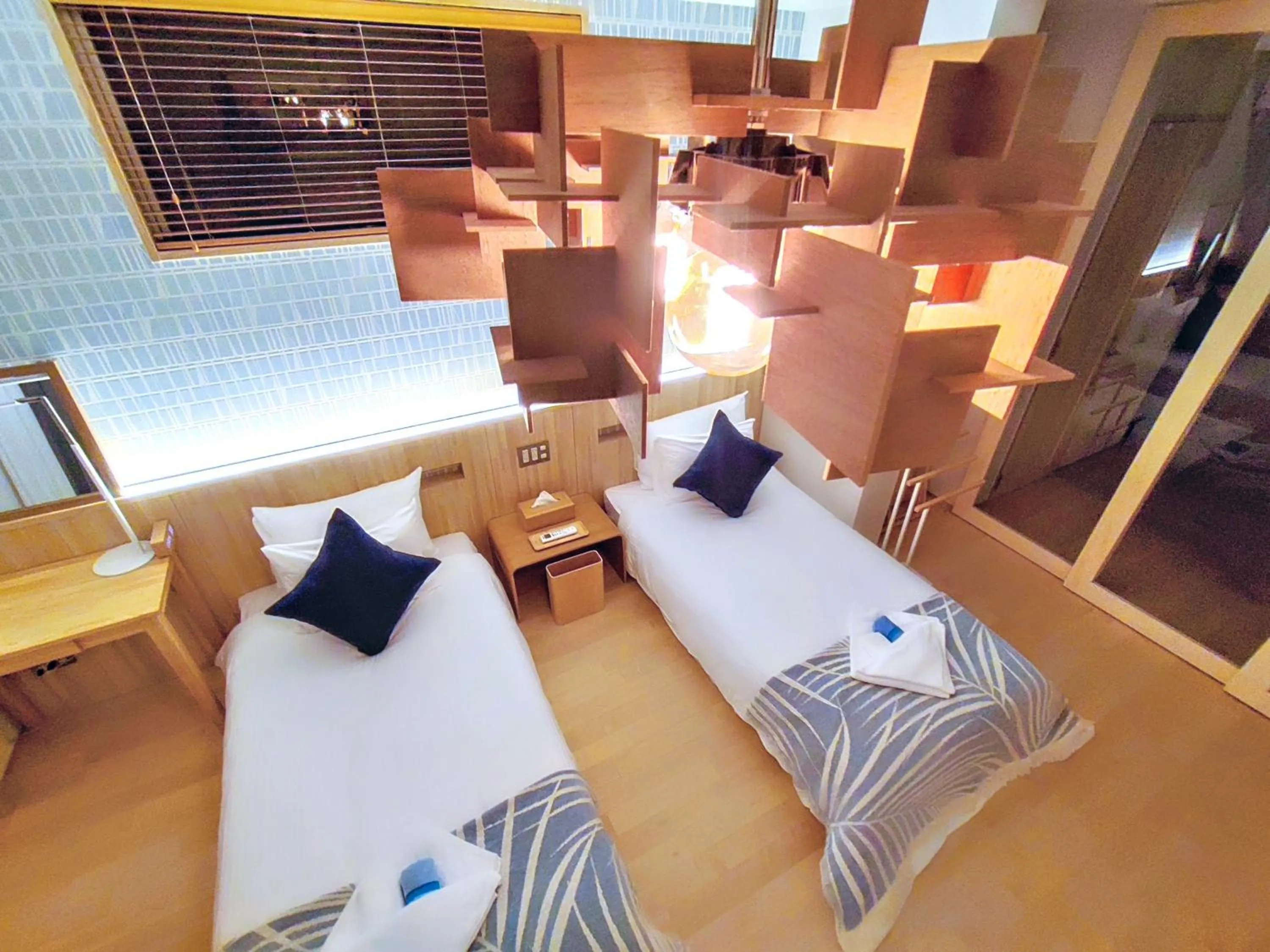 Bed in Ocean View Ishigaki Sora and Umi