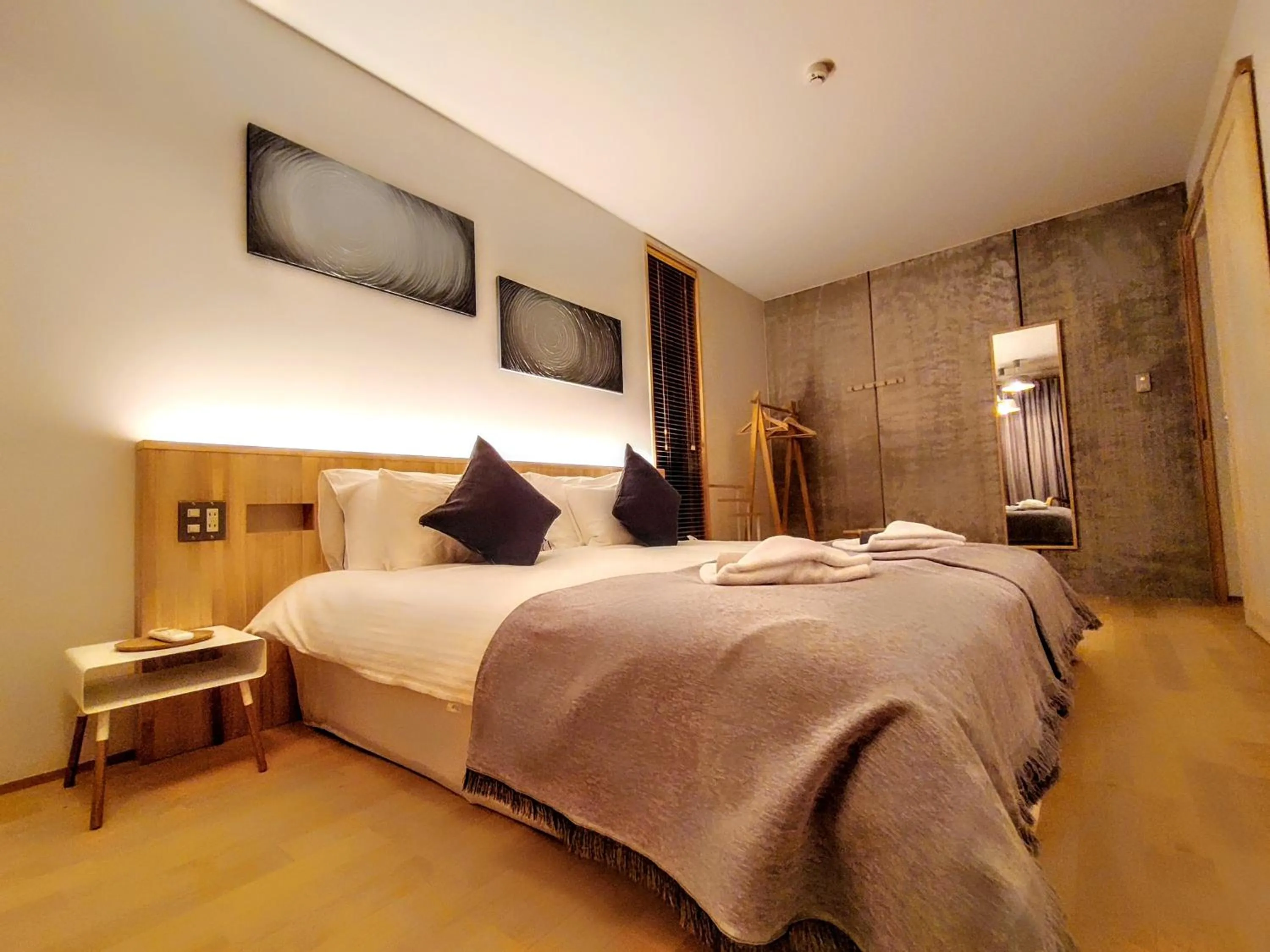 Bed in Ocean View Ishigaki Sora and Umi