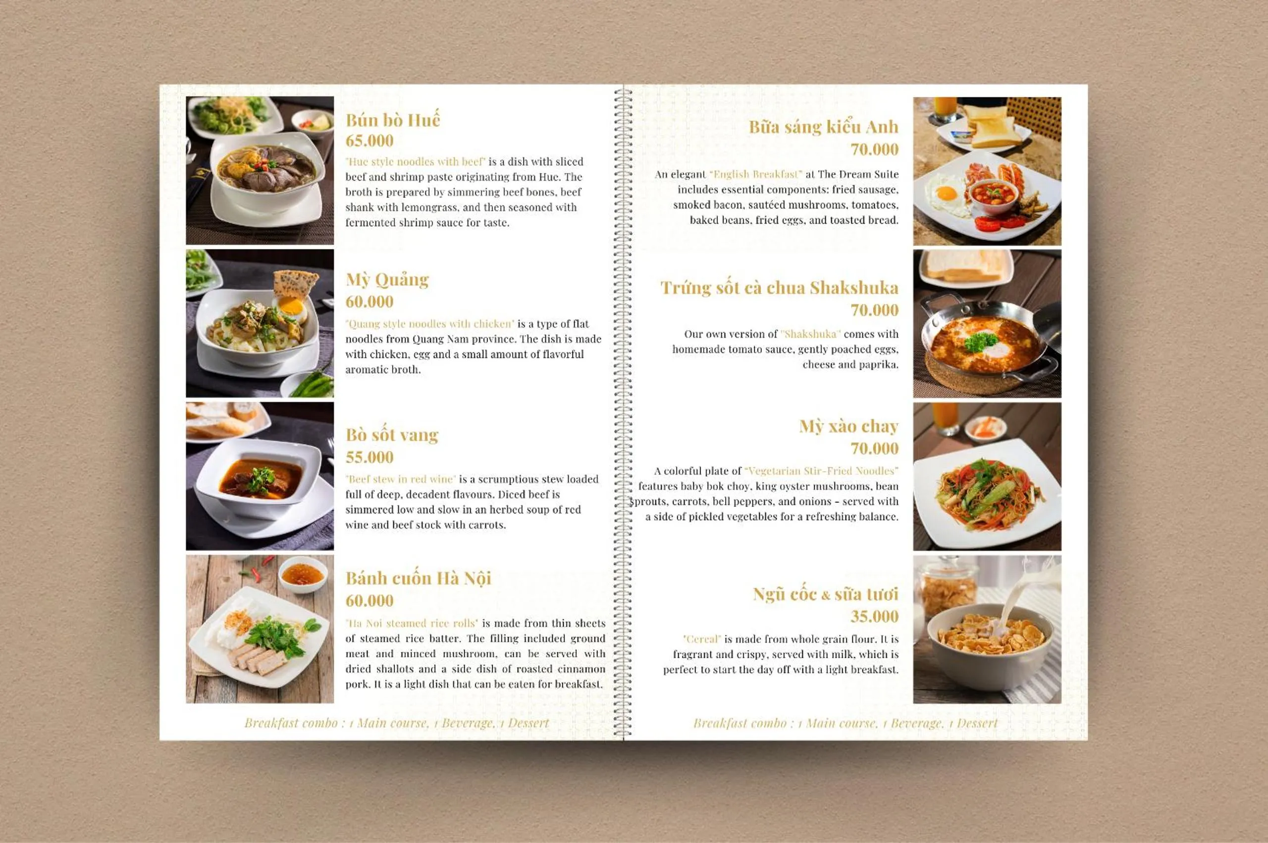 Food in The Dream Suite