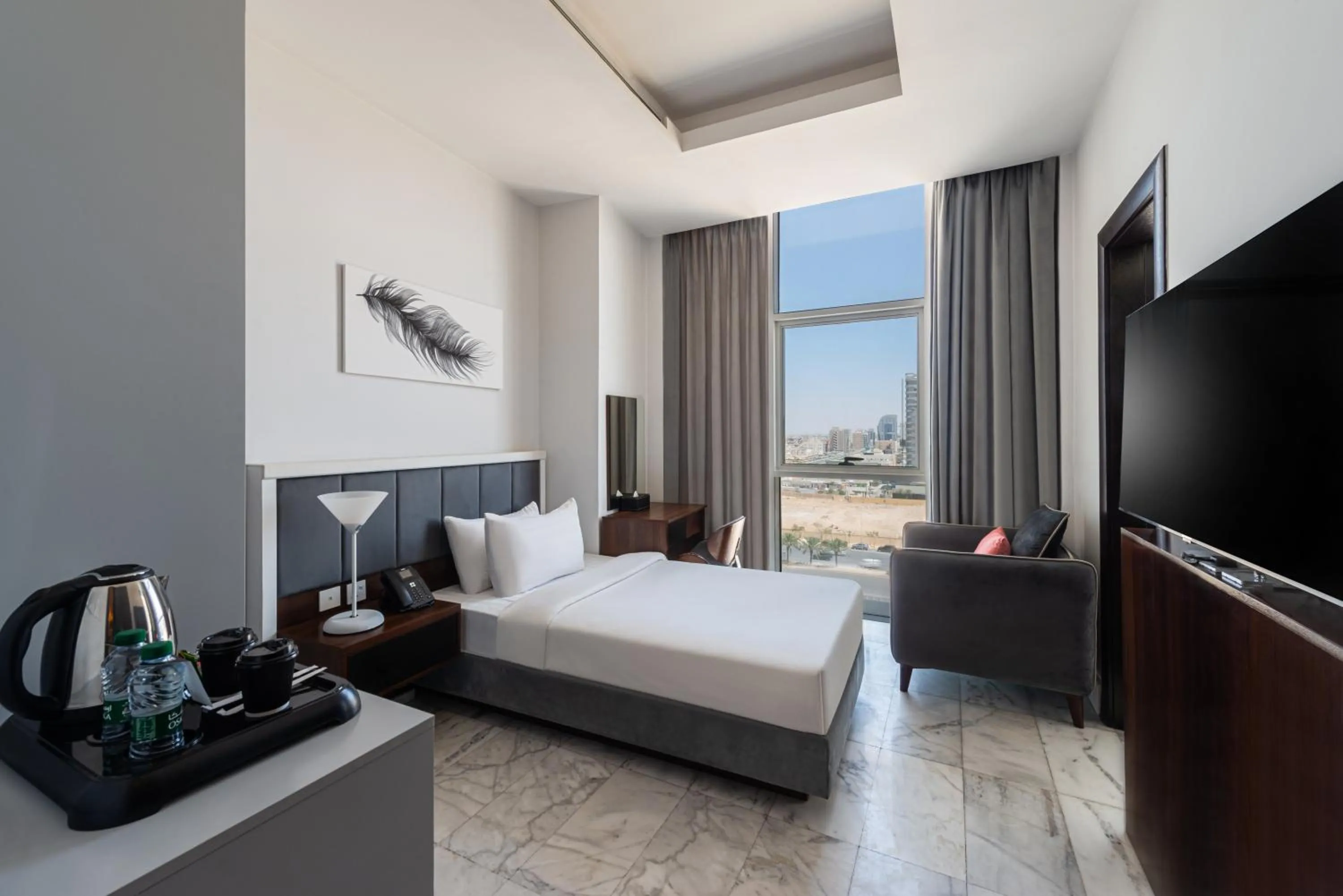 Photo of the whole room, Bed in HDB Al Sahafa