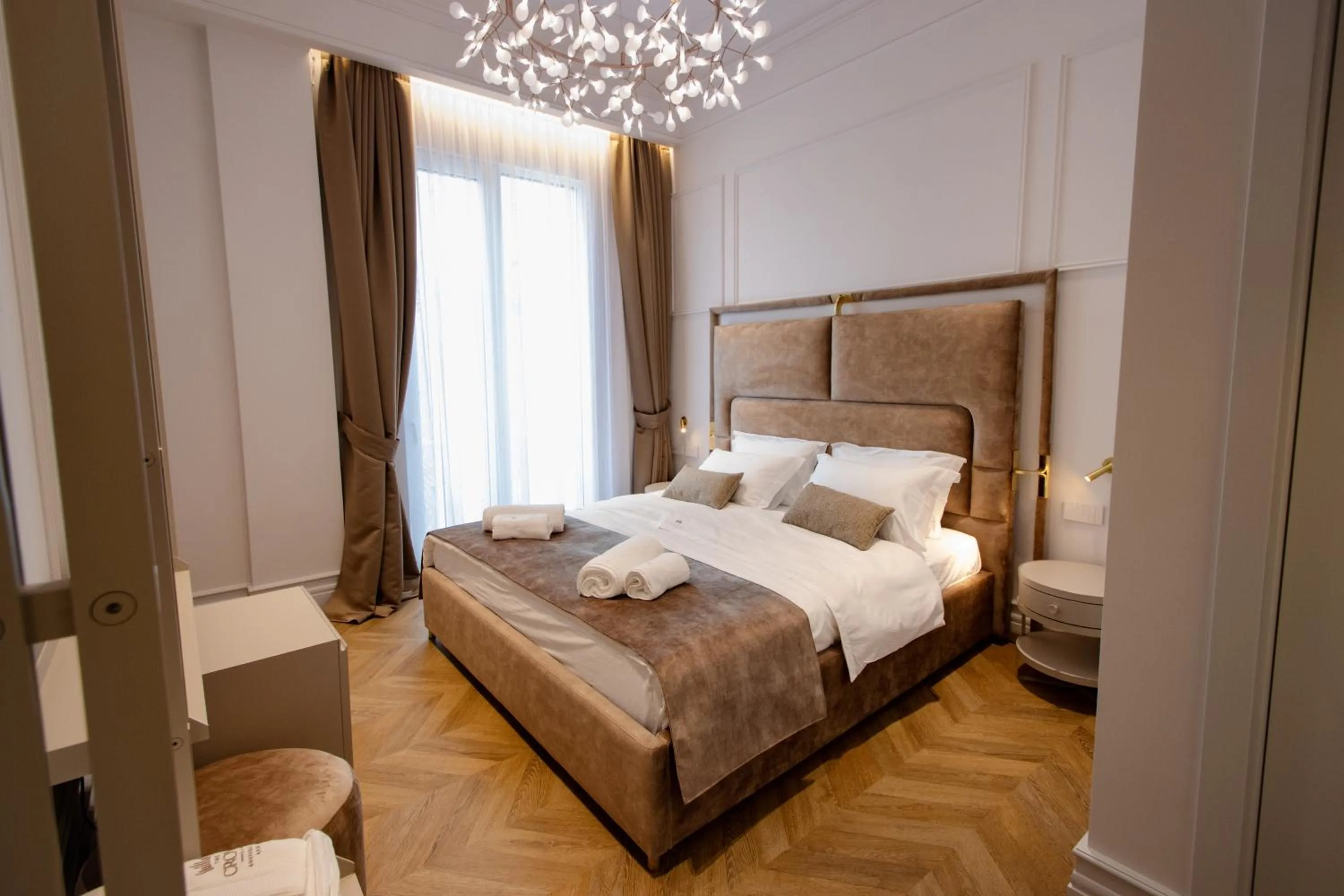 Bed in The Crown Boutique Hotel & SPA