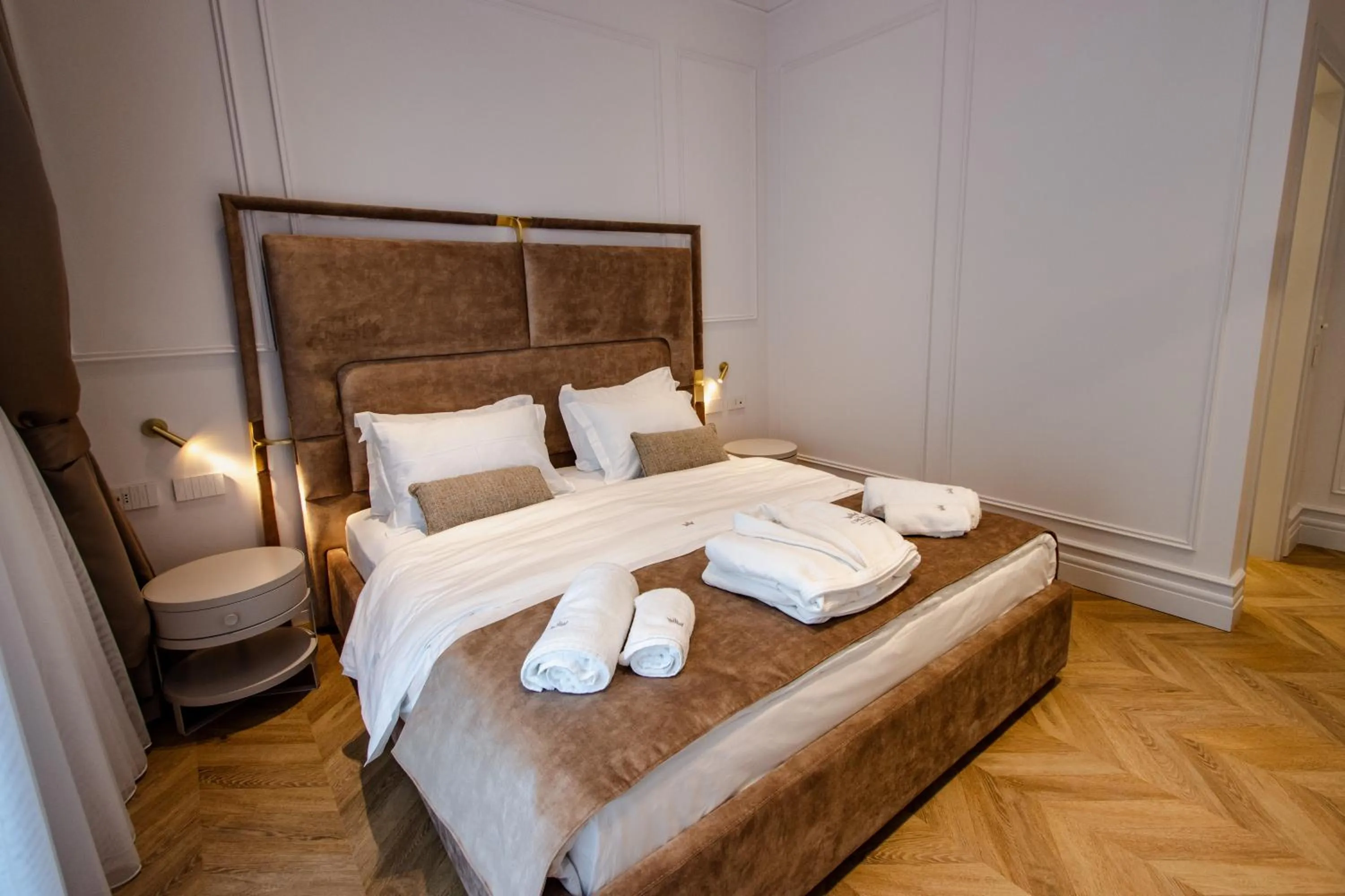 Bed in The Crown Boutique Hotel & SPA
