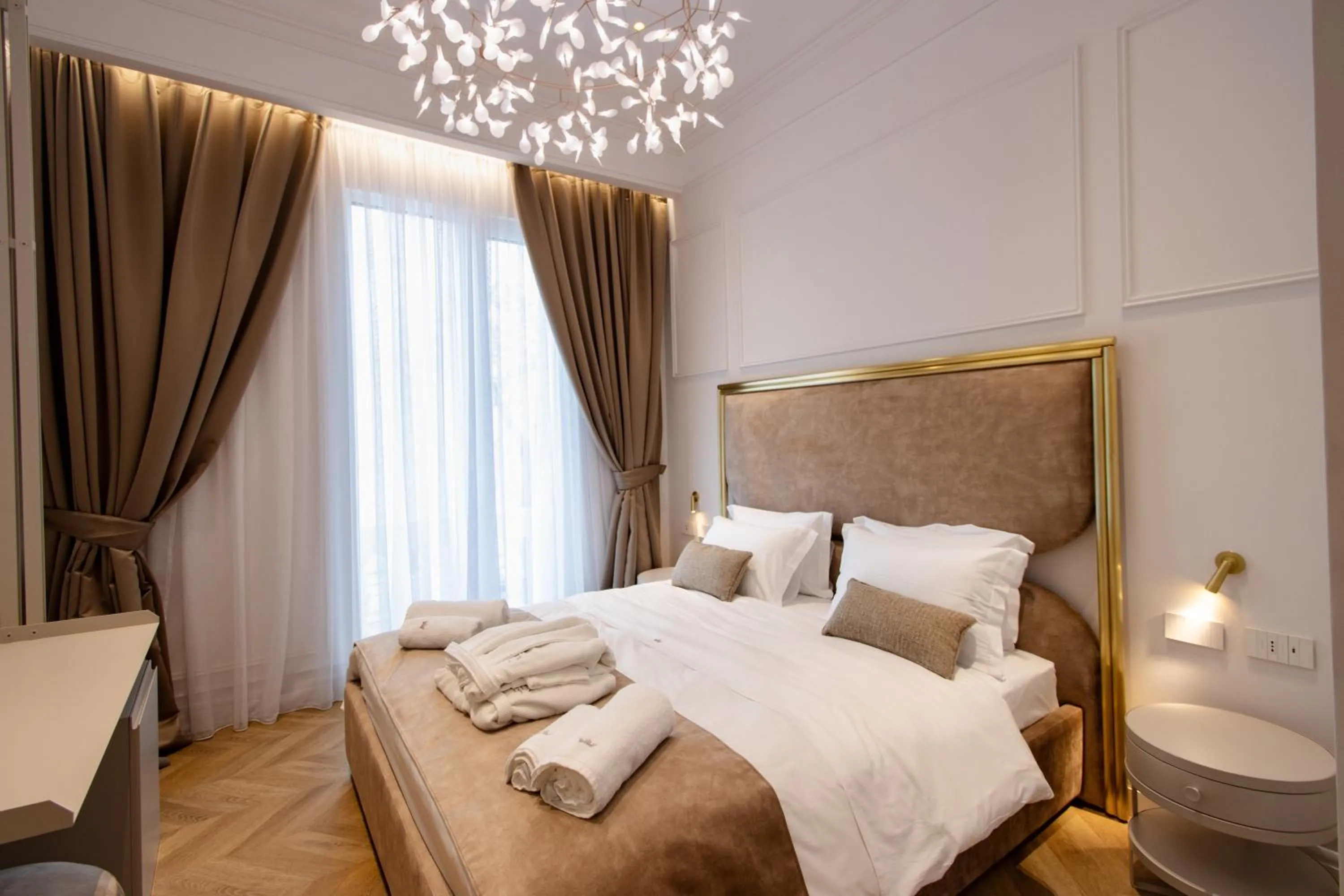 Bed in The Crown Boutique Hotel & SPA