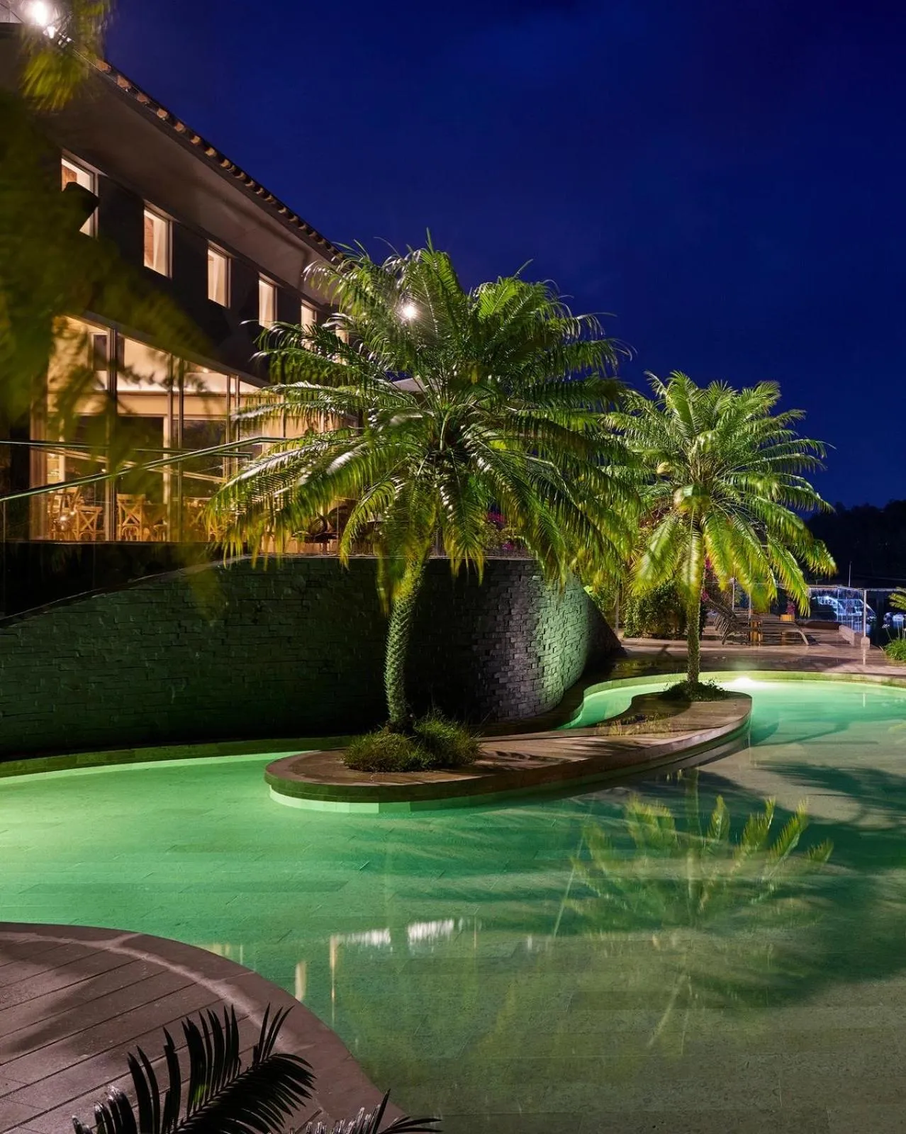 Swimming pool in Tau House