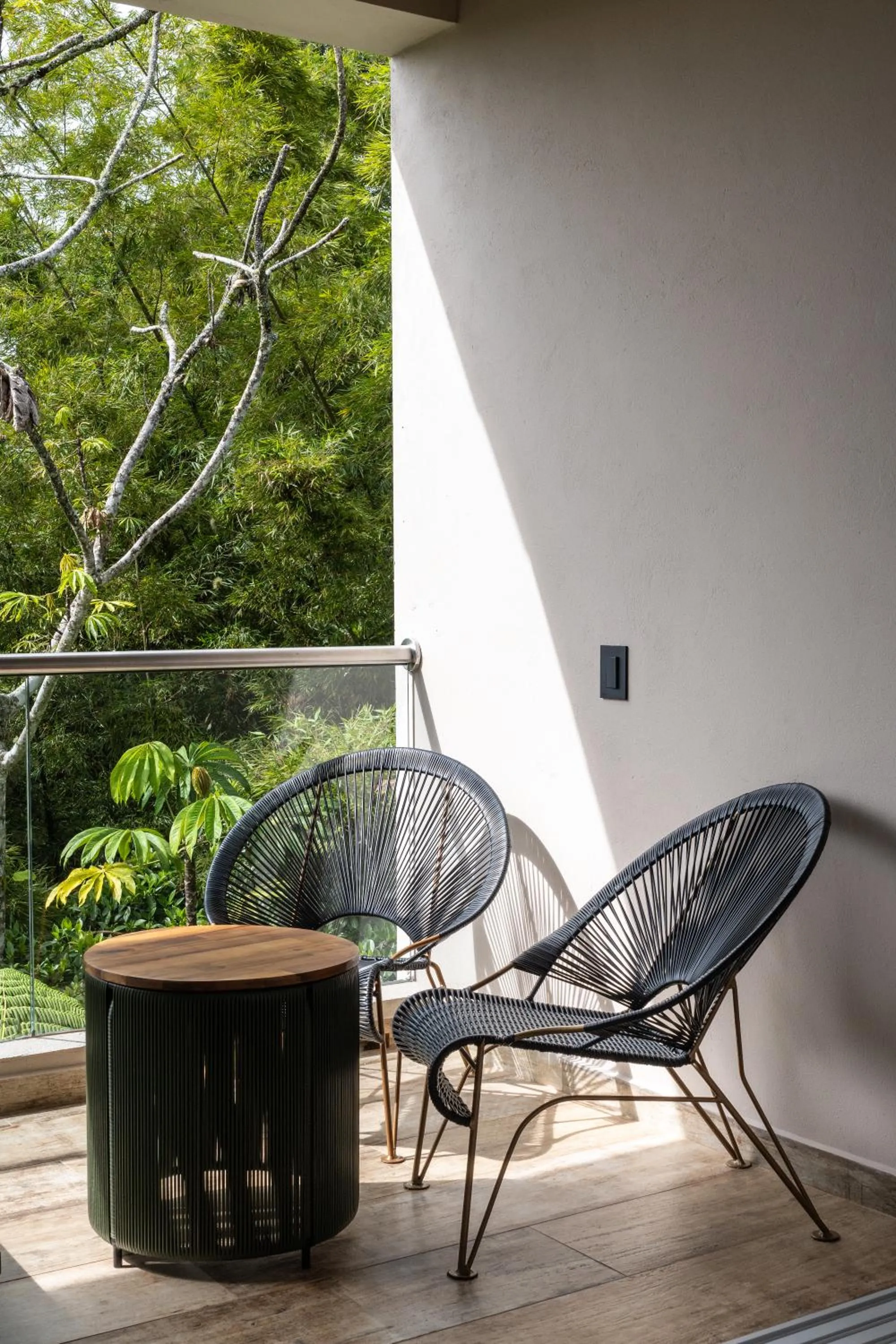 Garden view in Tau House