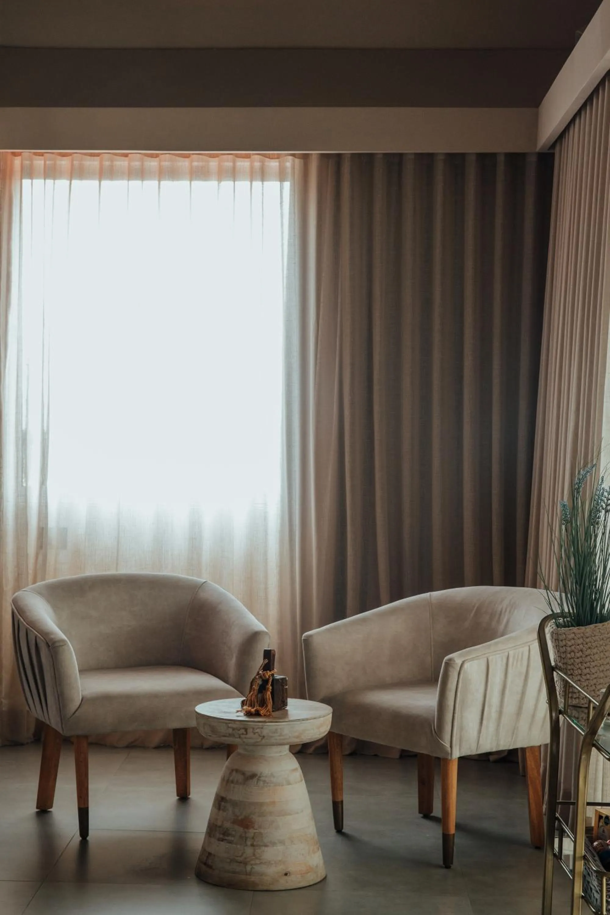 Seating area in Tau House